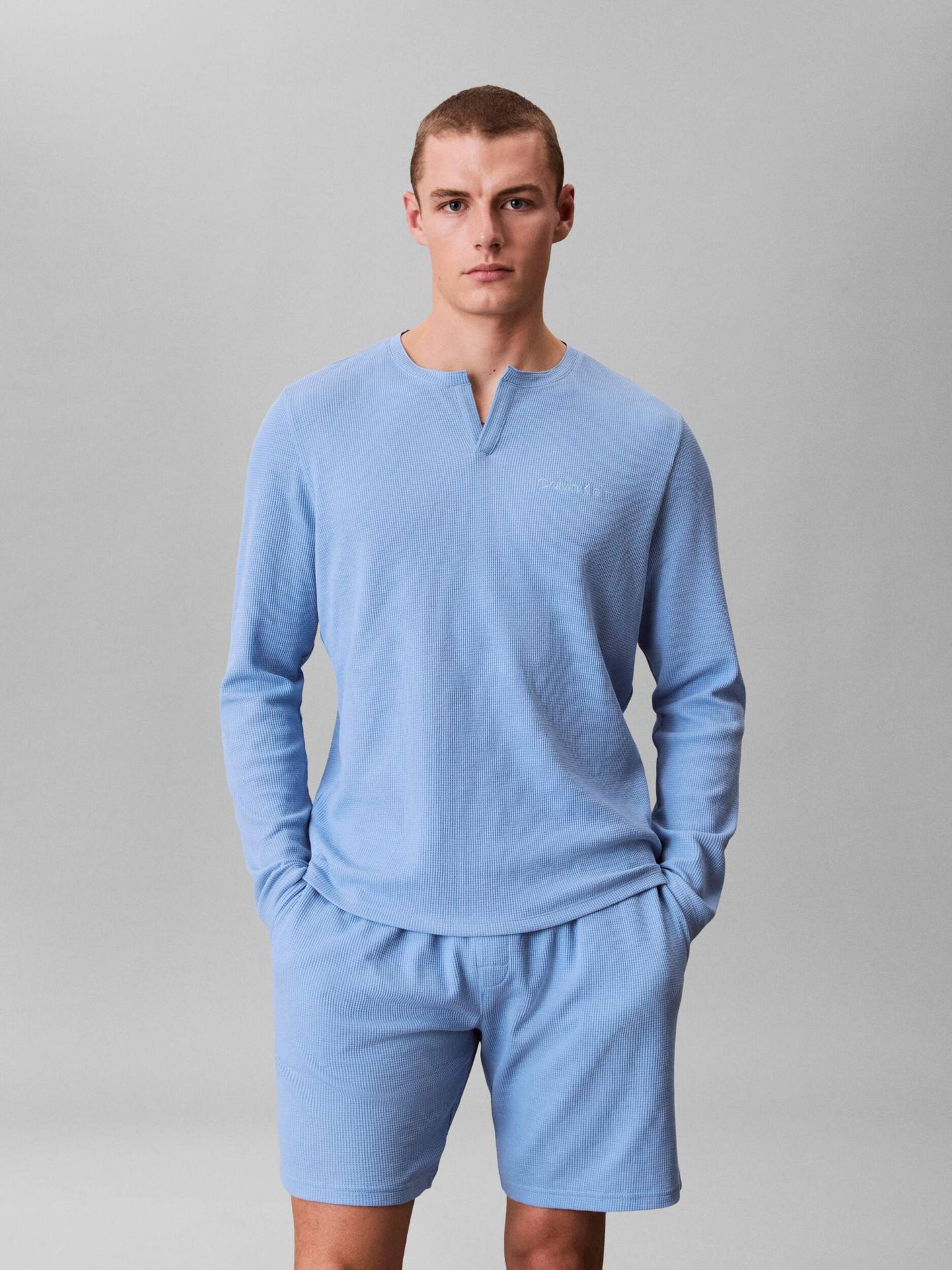 Calvin Klein Underwear Góra od piżamy HENLEY Regular Fit