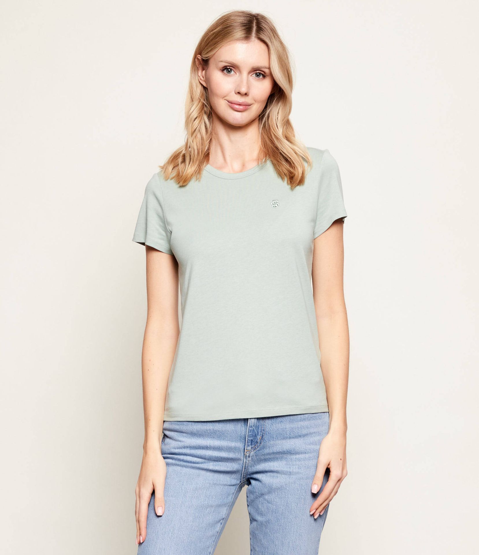 BOSS BLACK T-shirt Eventsa9 Regular Fit z dodatkiem jedwabiu