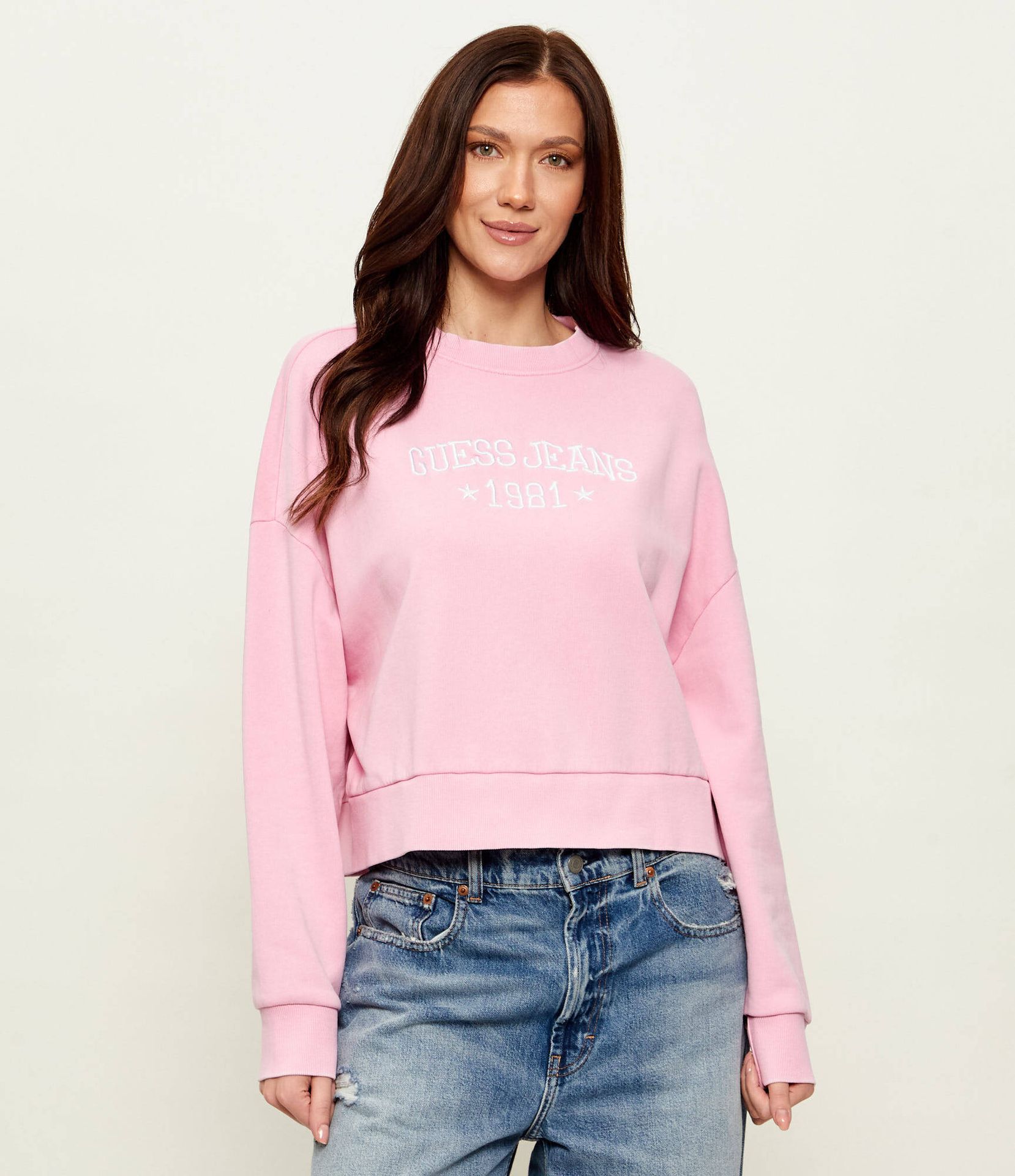 Guess Jeans Bluza Cropped Fit