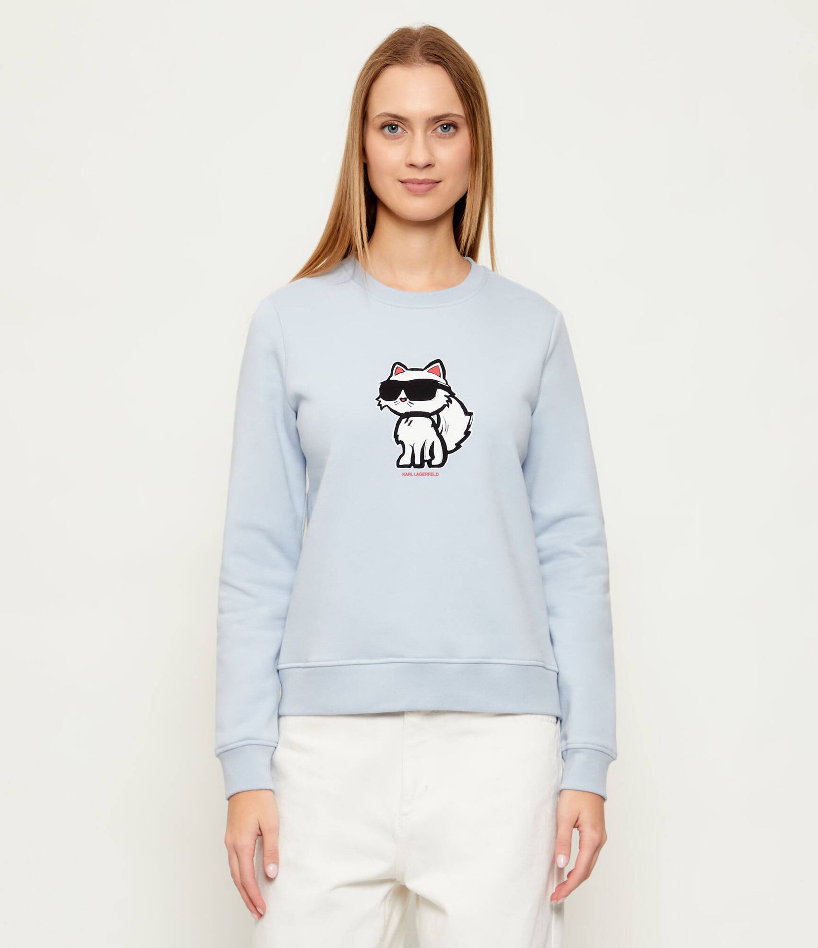 Karl Lagerfeld Bluza ikon sketch Straight fit