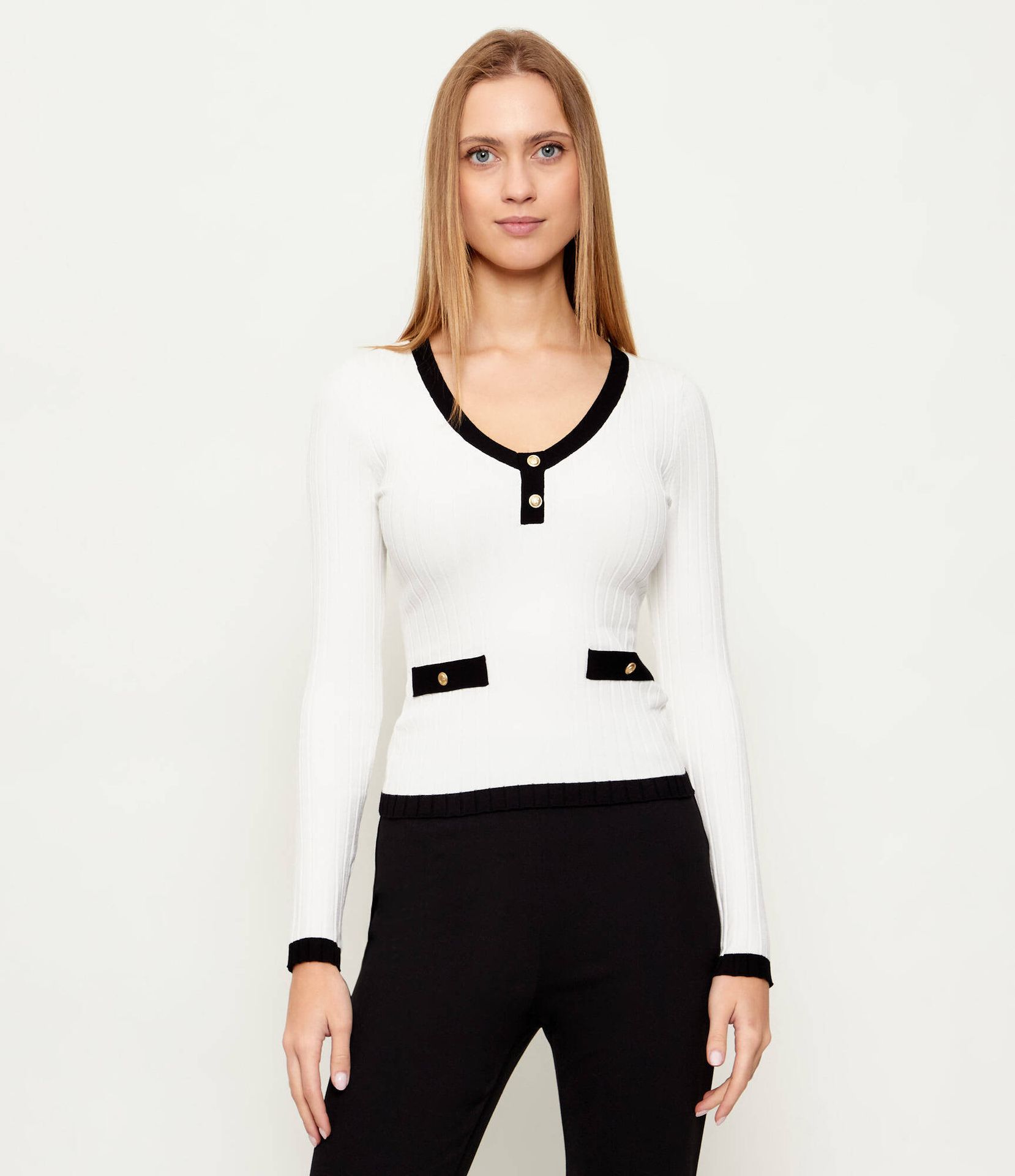 GUESS Bluzka LAUREL Slim Fit