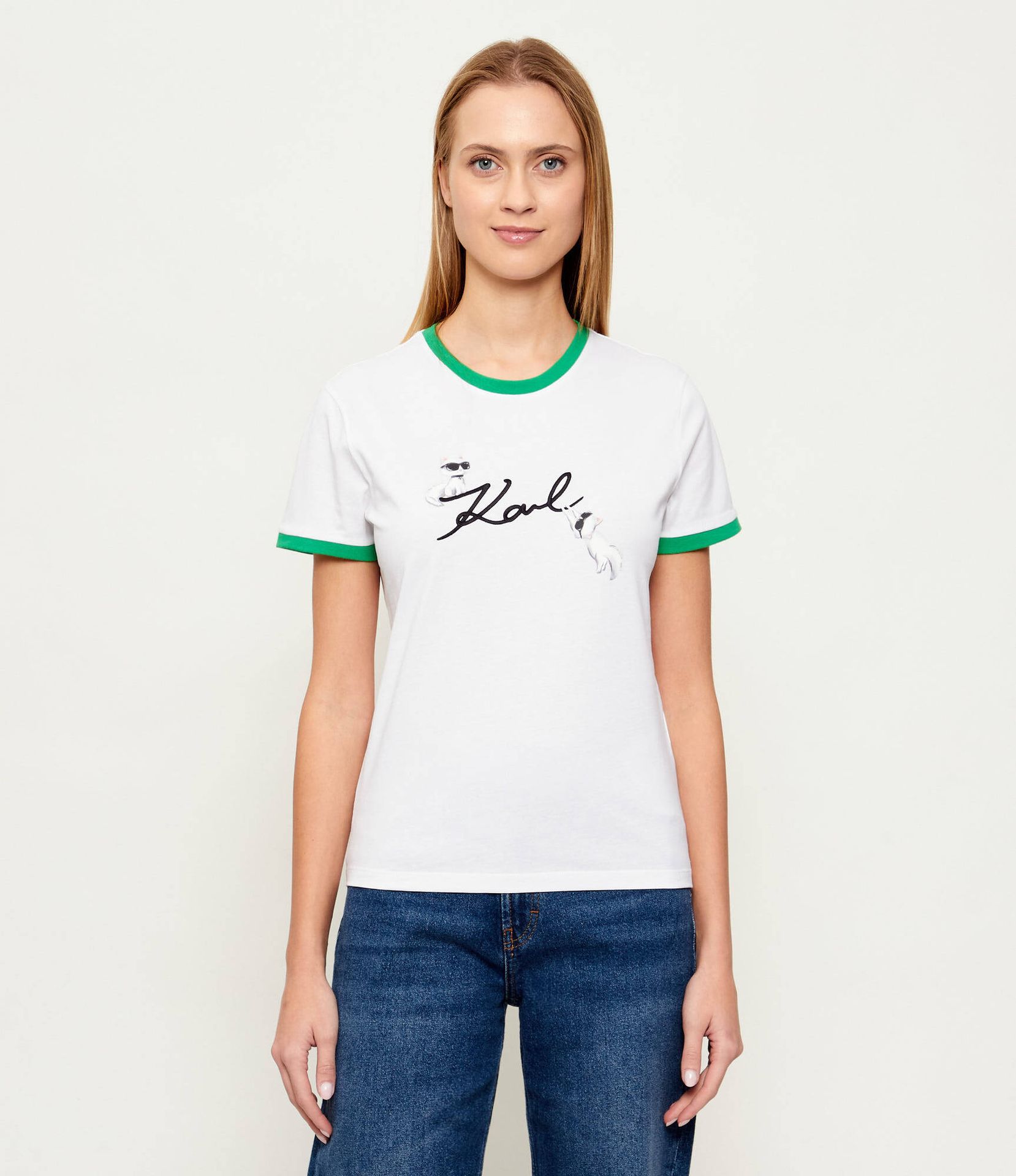 Karl Lagerfeld T-shirt Ikon Signature Choupette Slim Fit