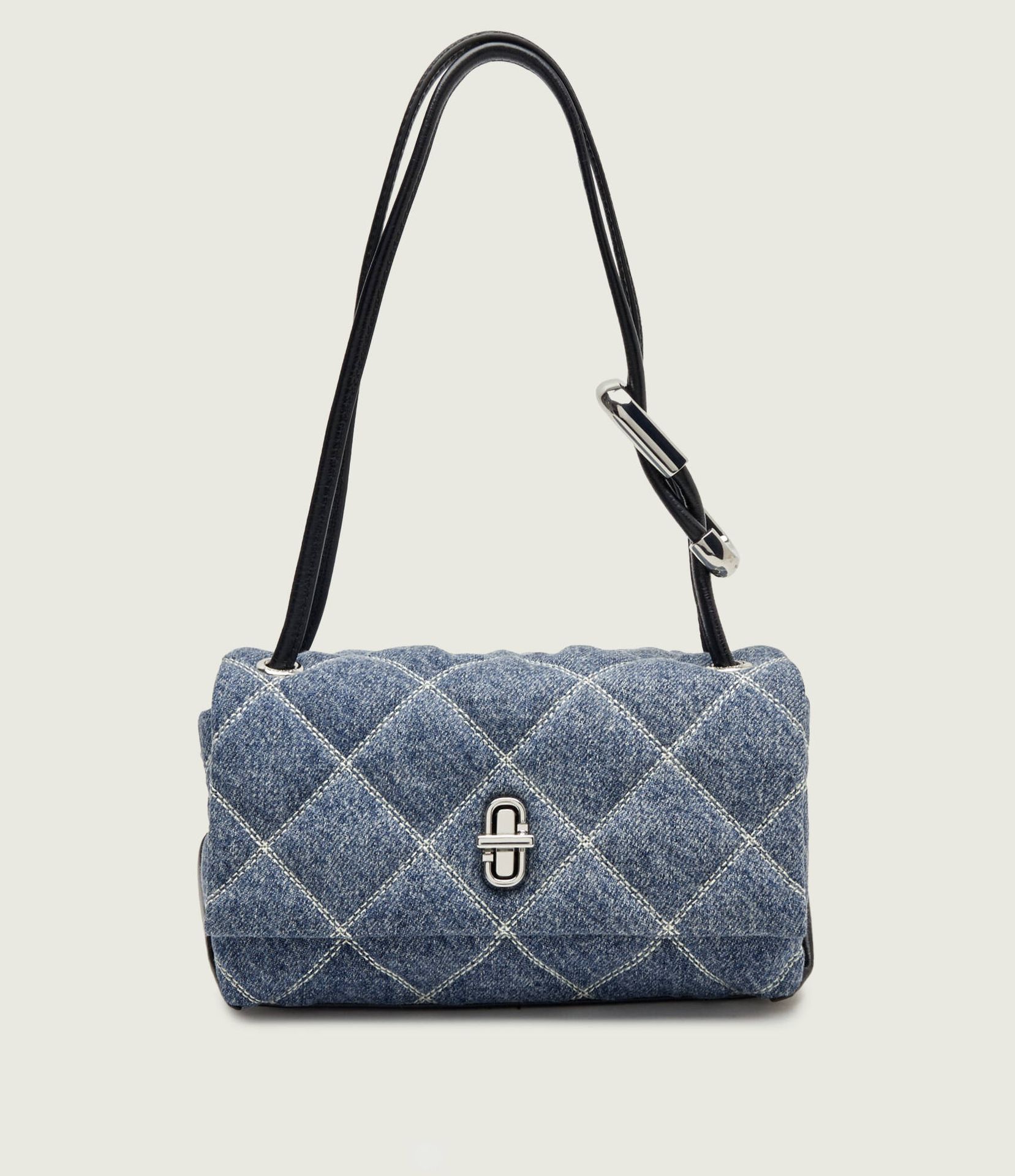Marc Jacobs Jeansowa torebka na ramię The Quilted Denim Mini Dual Shoulder Bag