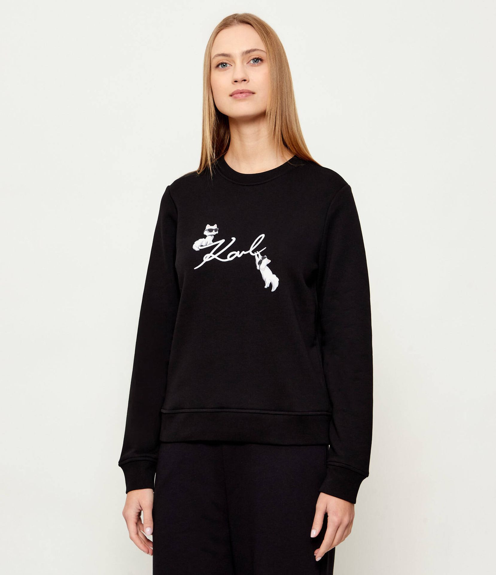 Karl Lagerfeld Sweter ikon signature Regular Fit