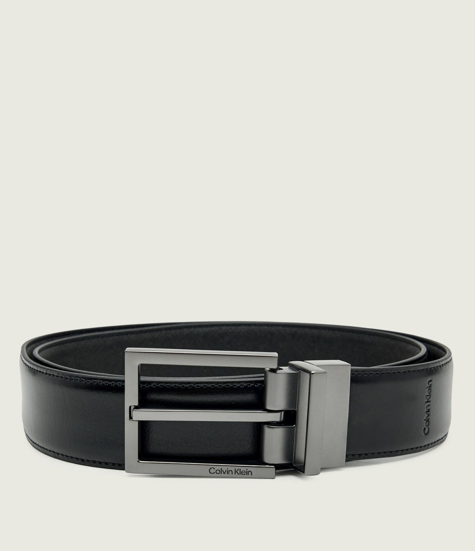 Calvin Klein Skórzany dwustronny pasek