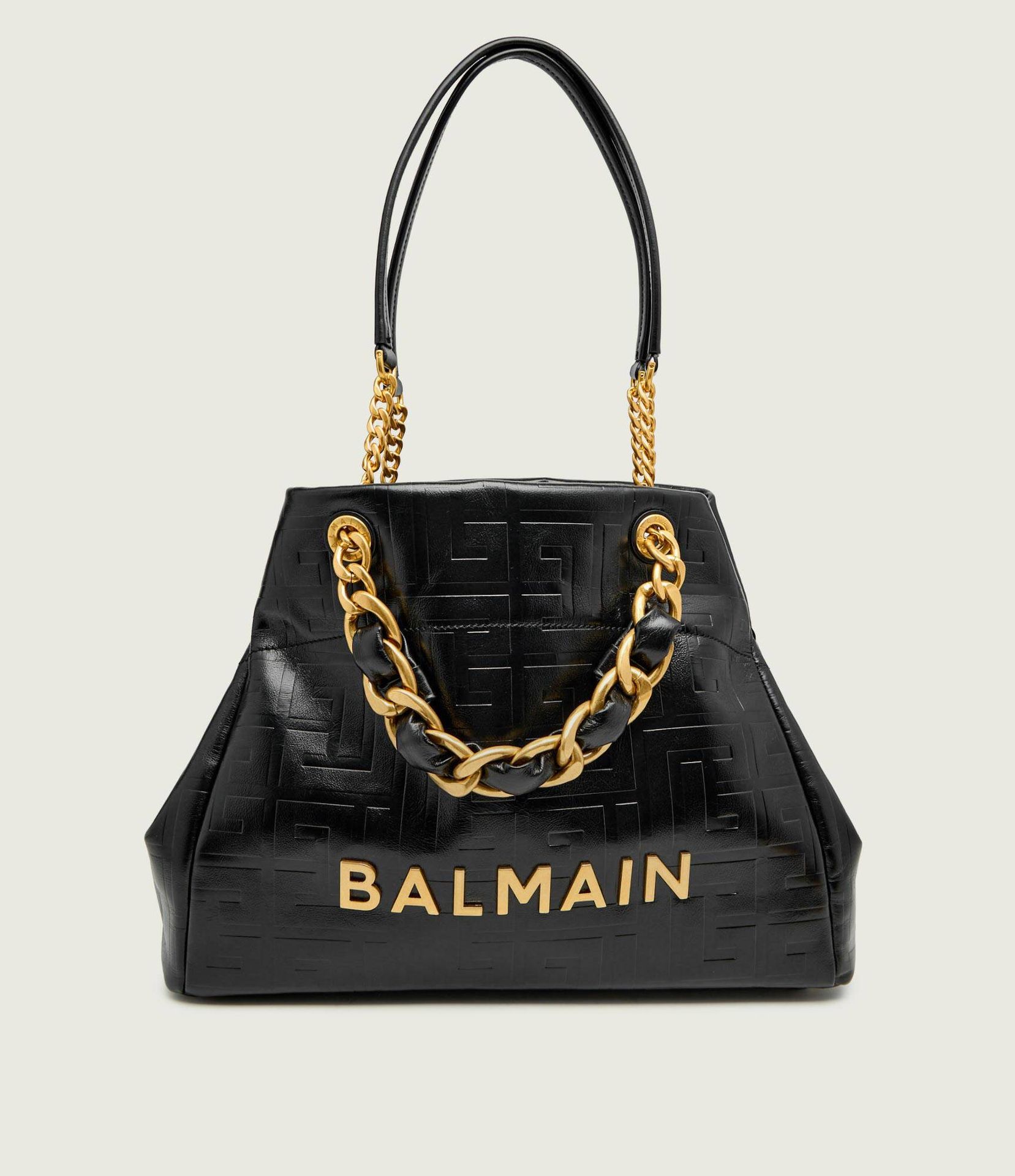 Balmain Skórzana shopperka 1945 SOFT