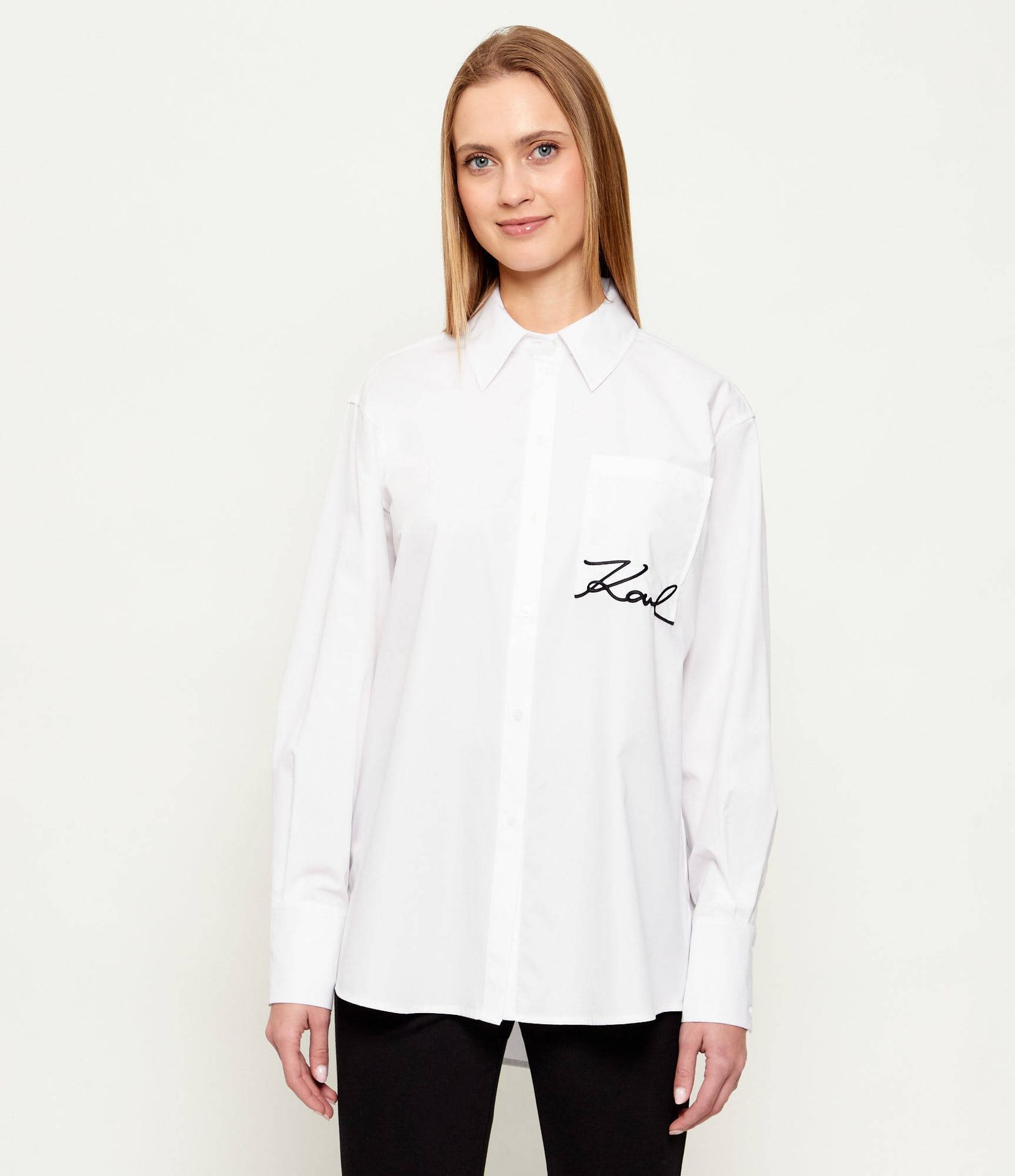 Karl Lagerfeld Koszula signature Relaxed fit