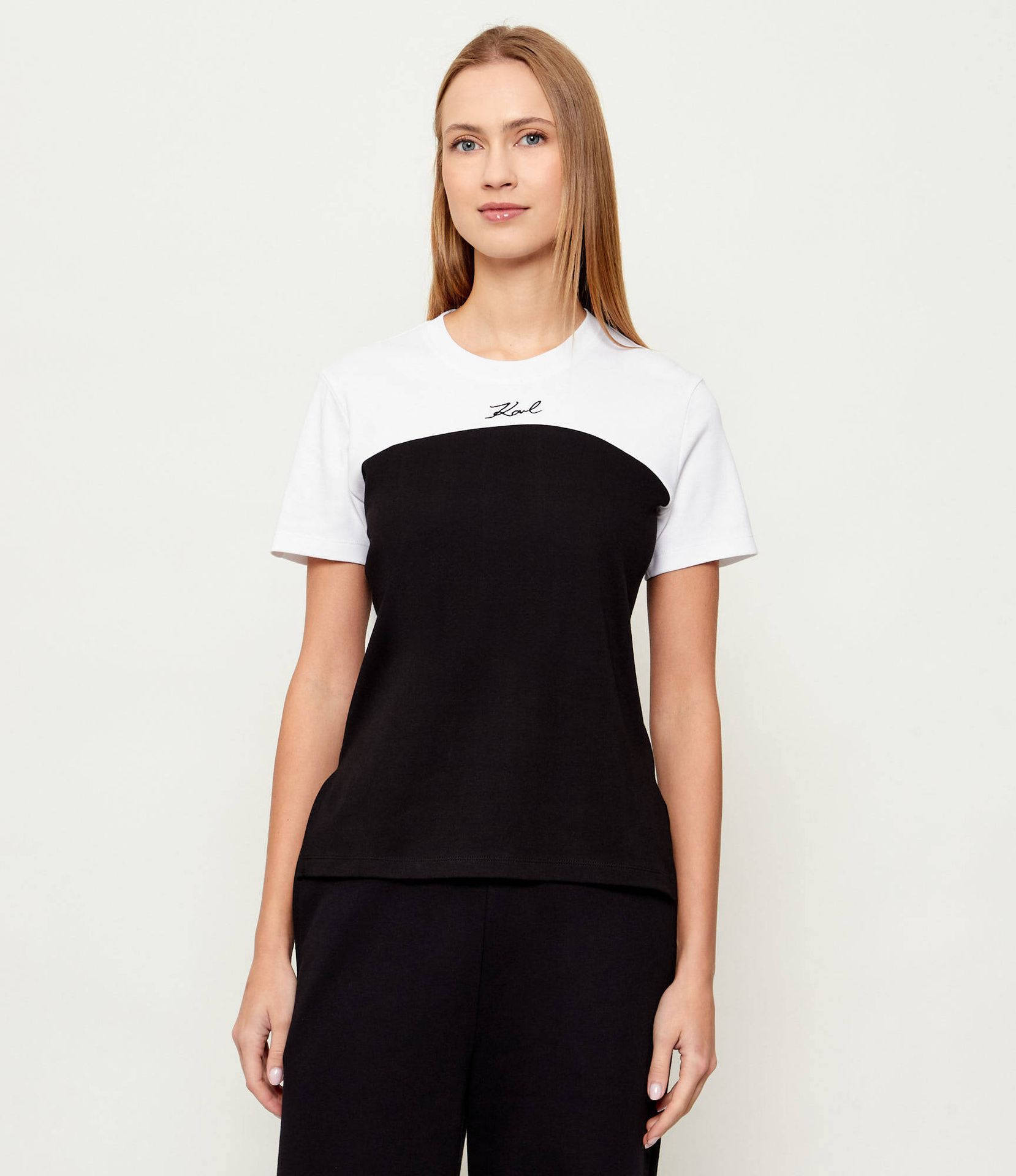 Karl Lagerfeld T-shirt Bw Contrast Regular Fit