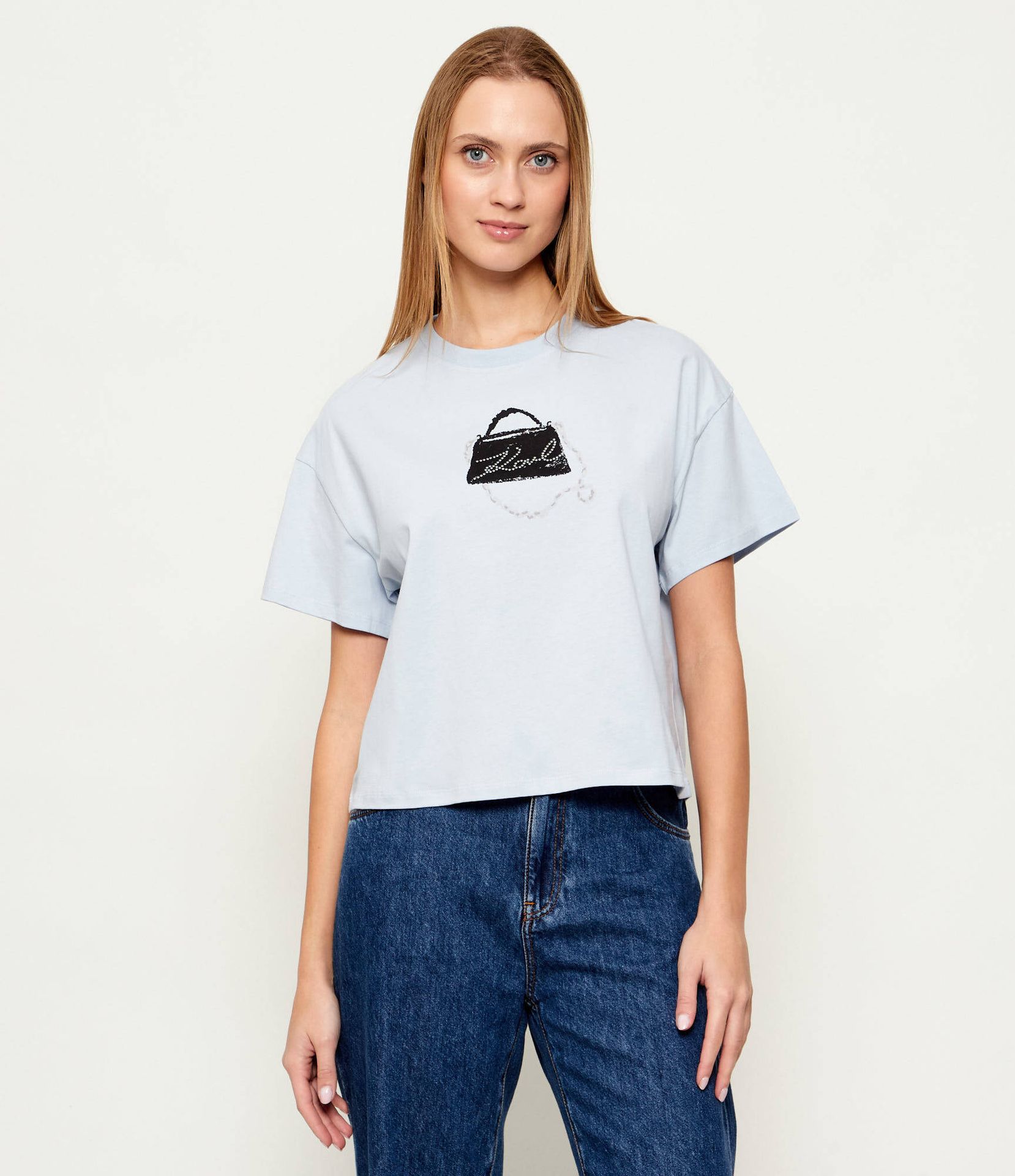 Karl Lagerfeld T-shirt Signature bag Oversize fit