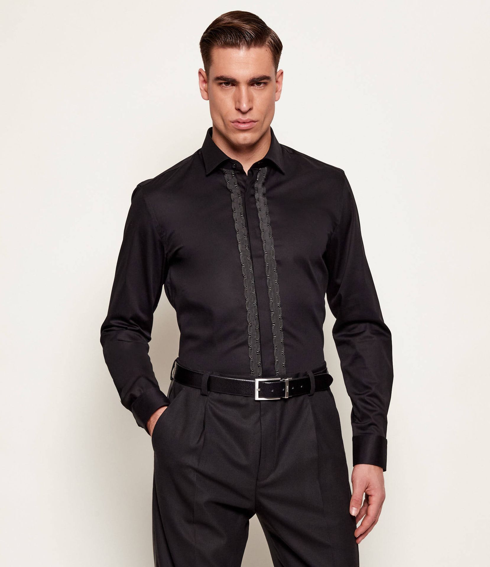 HUGO Koszula Kenno Slim Fit stretch