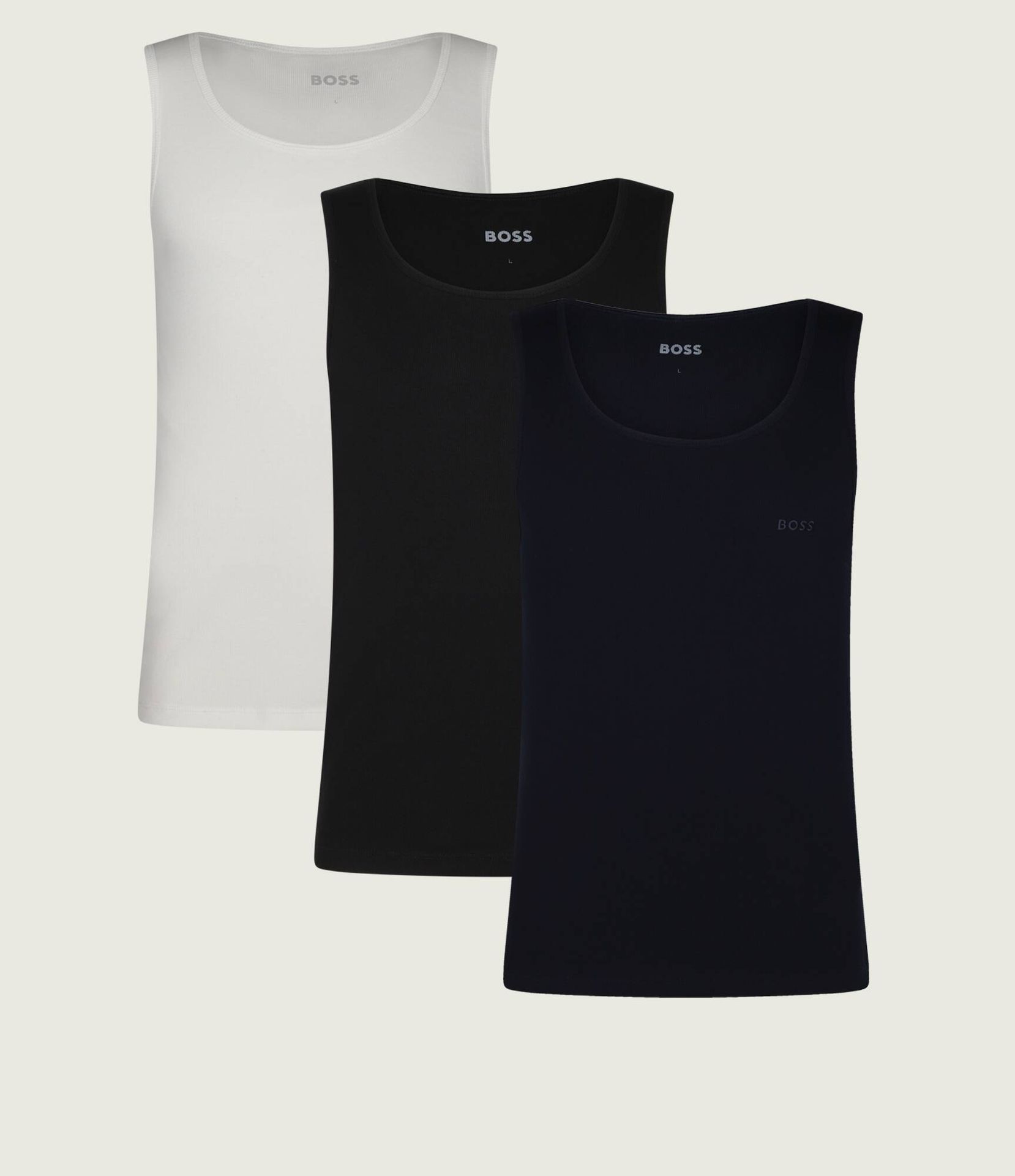 BOSS BLACK Tank top 3-pack RibClassic Regular Fit