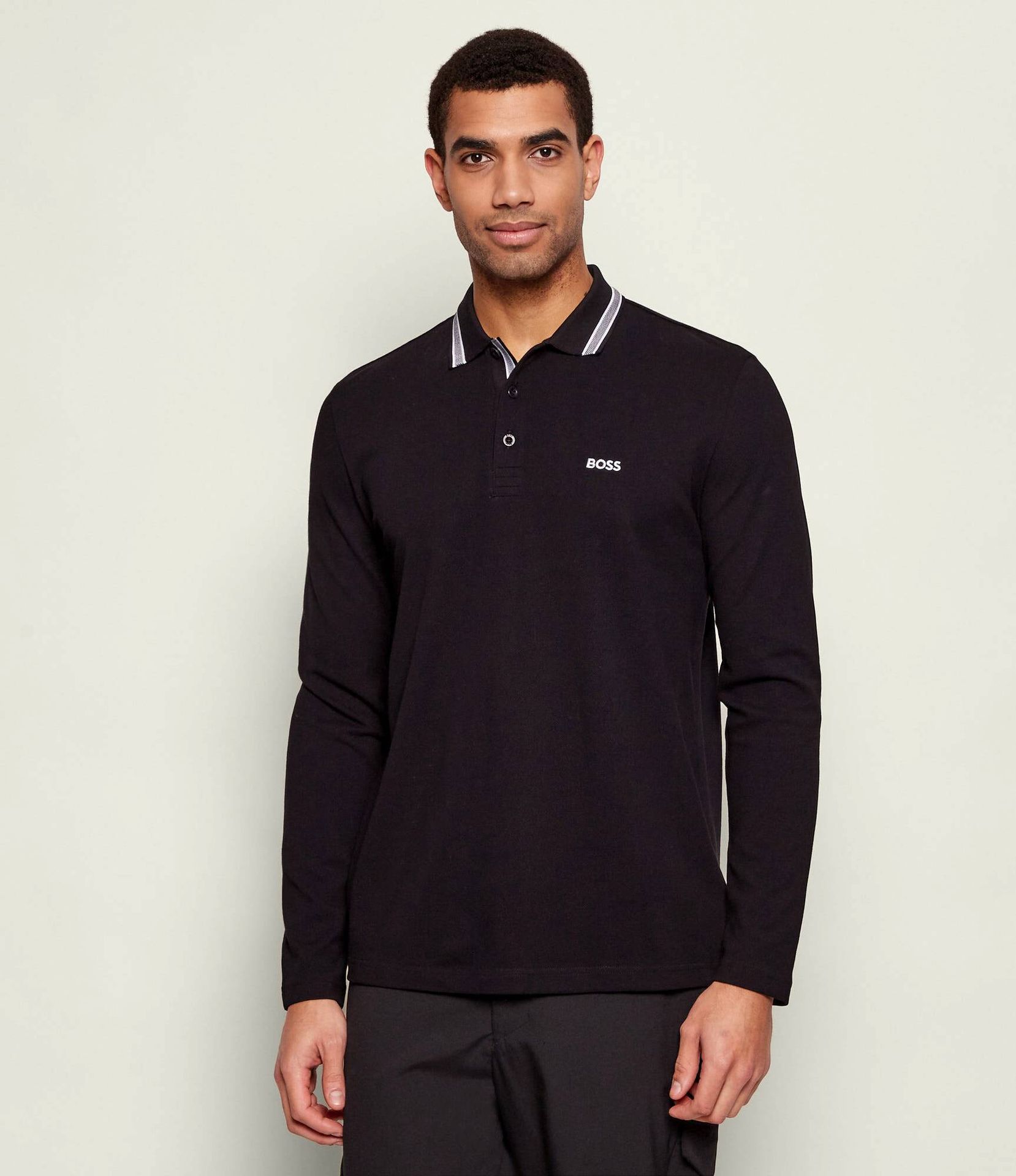 BOSS GREEN Polo Plisy Regular Fit