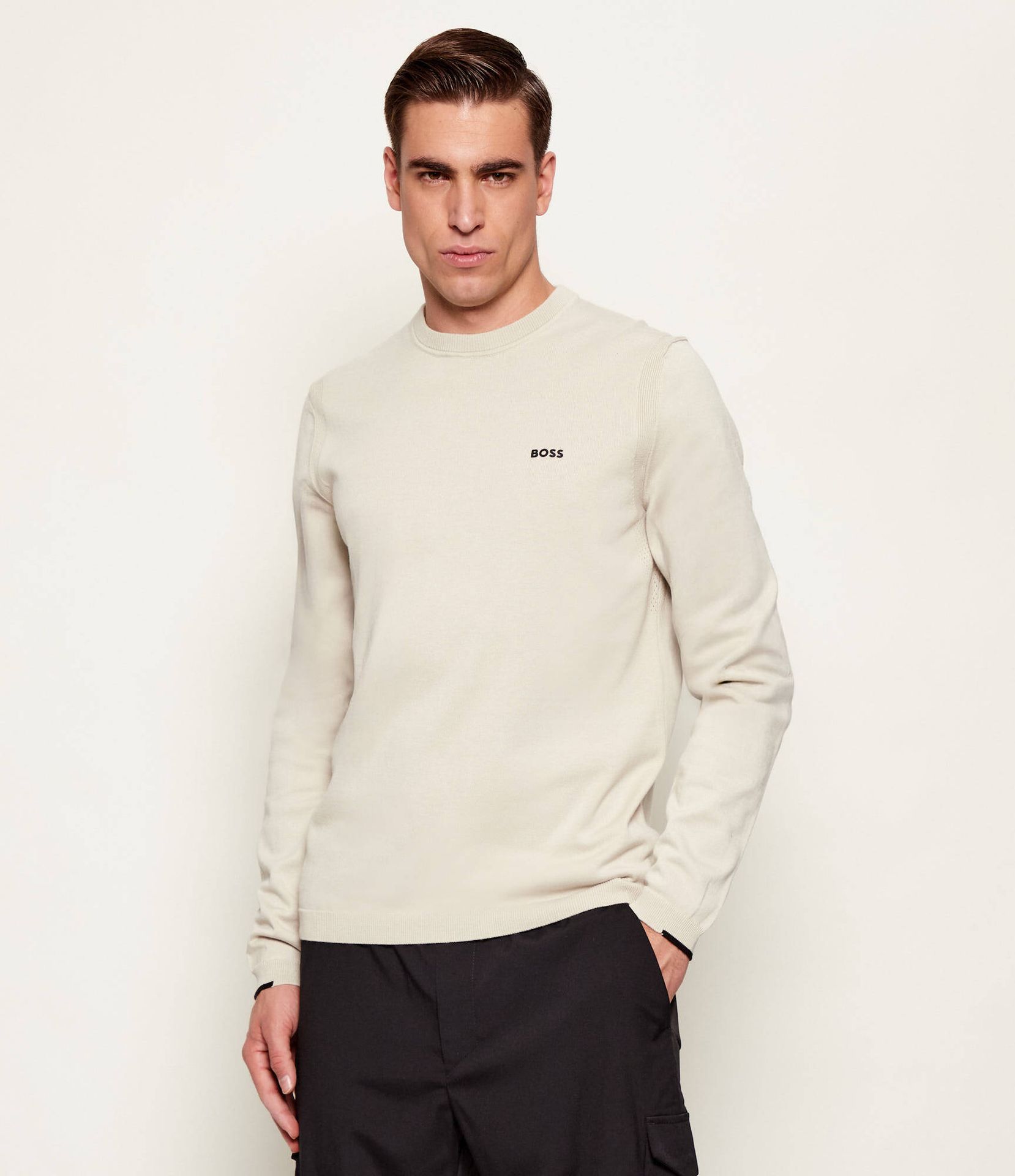 BOSS GREEN Sweter KN_Ever-X CN Regular Fit