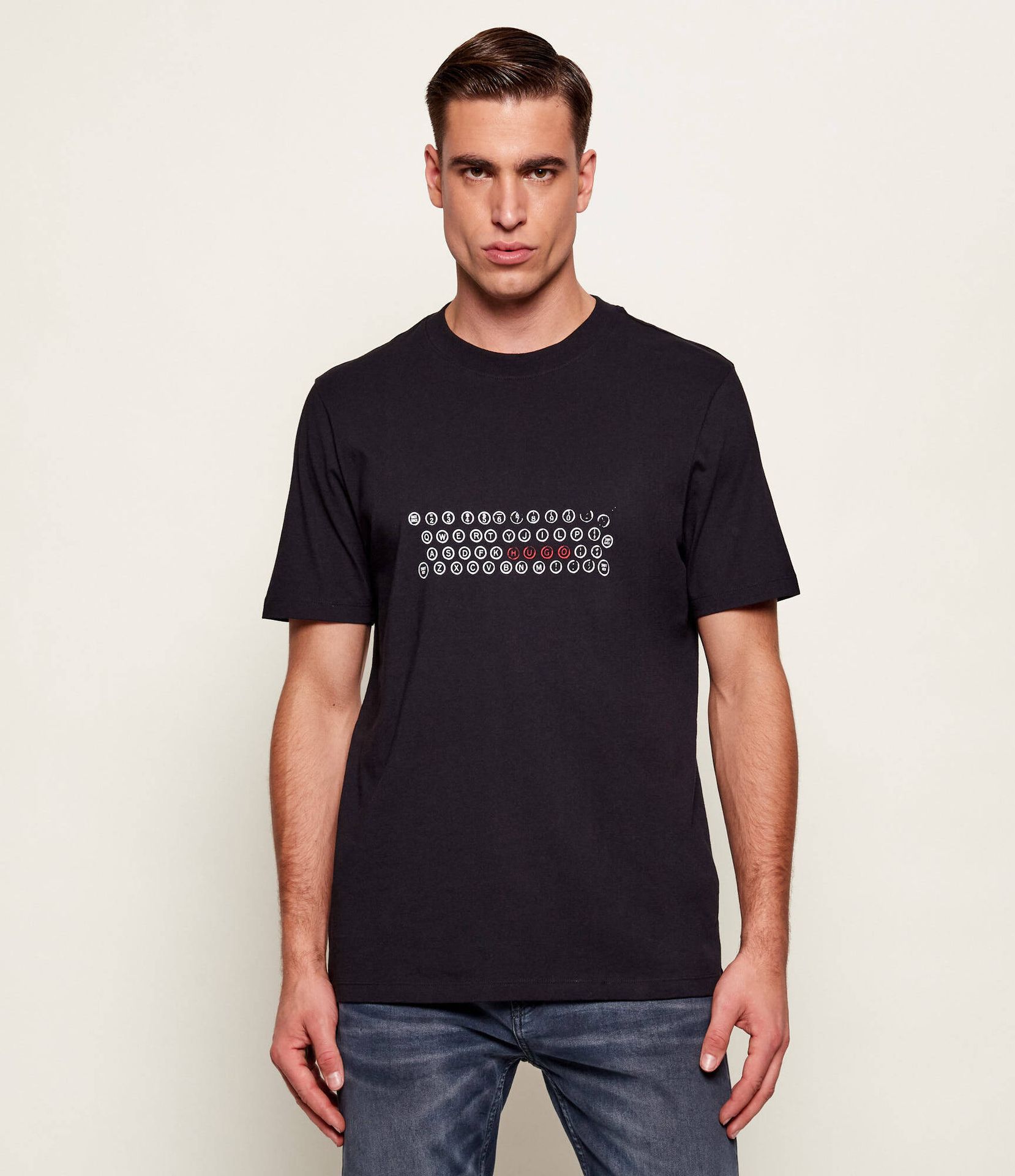 HUGO T-shirt Deyss Regular Fit