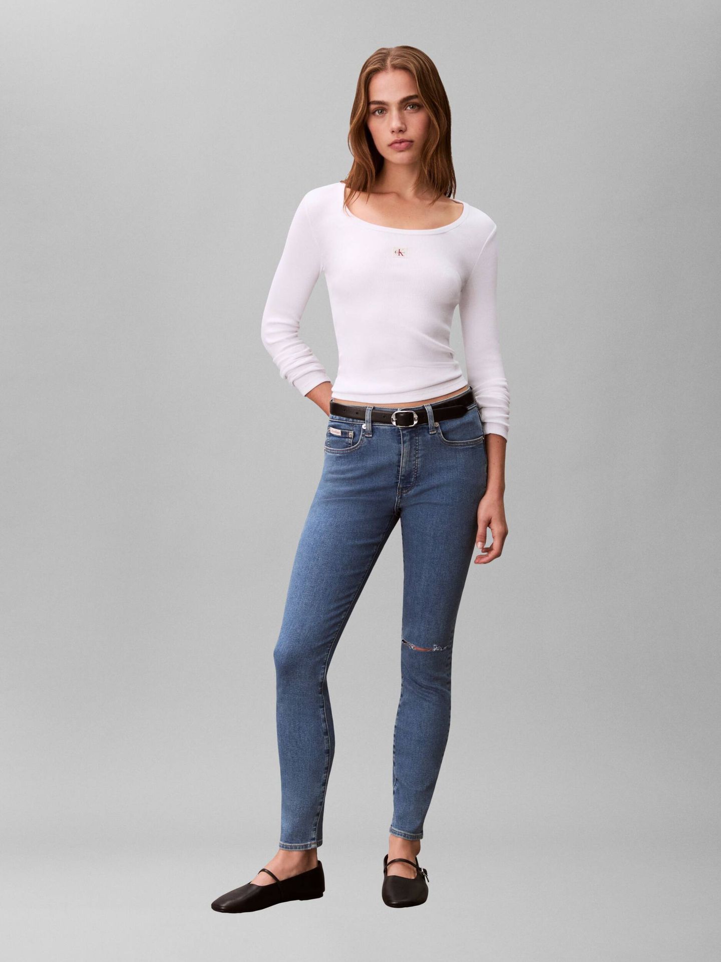 Calvin Klein Jeans Jeansy Skinny fit mid rise