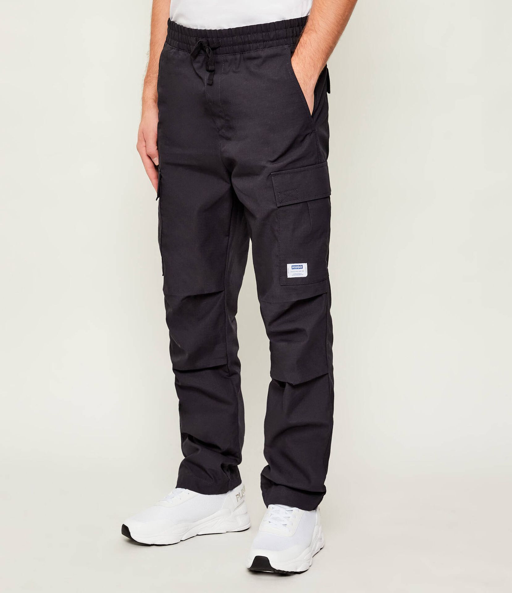 Hugo Blue Spodnie cargo Gadic242 Relaxed fit
