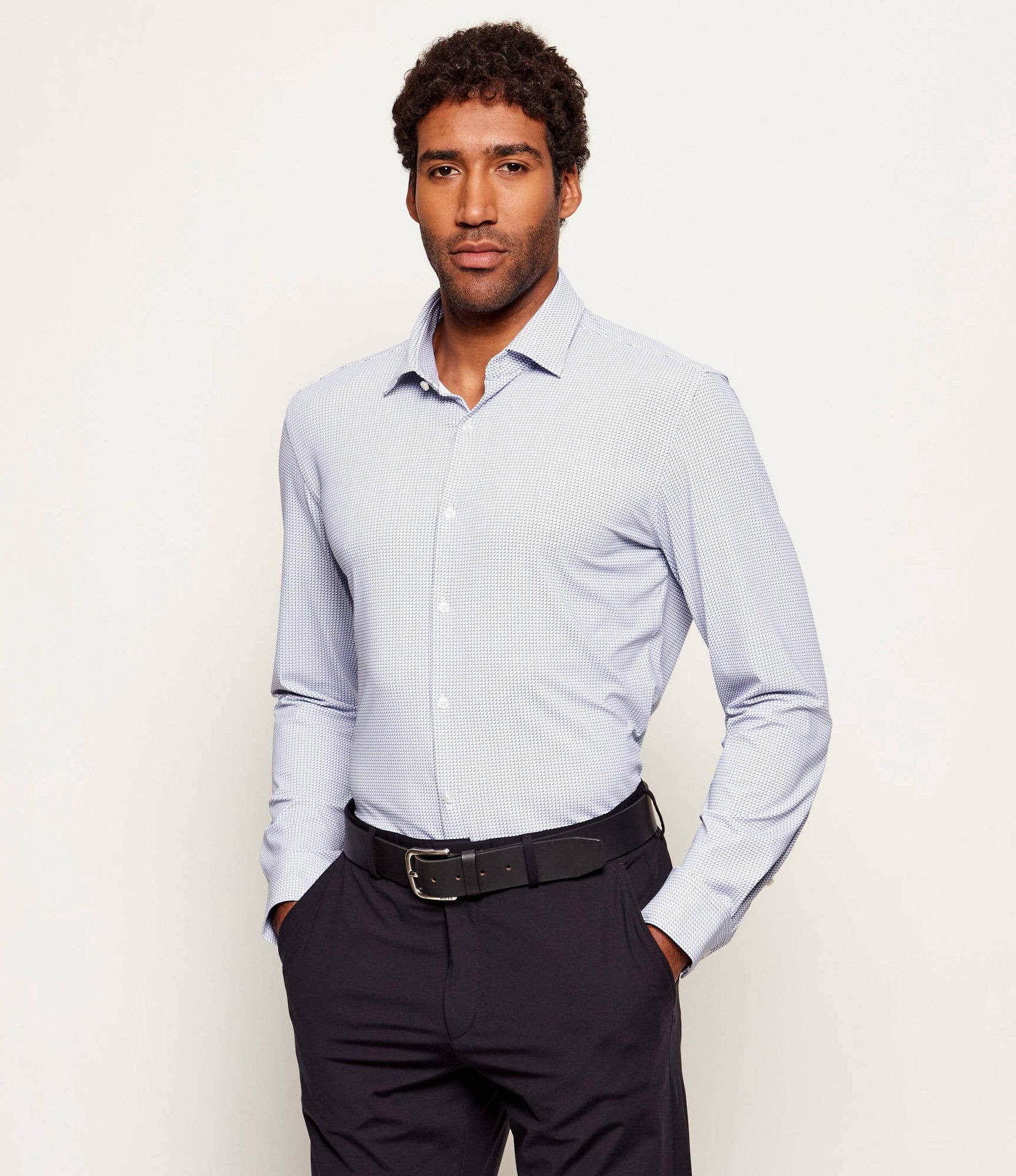 HUGO Koszula Kenno Slim Fit stretch