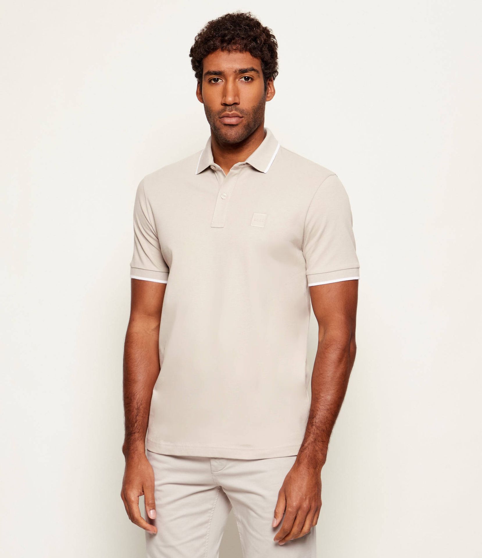 BOSS ORANGE Polo Passertip Slim Fit pique
