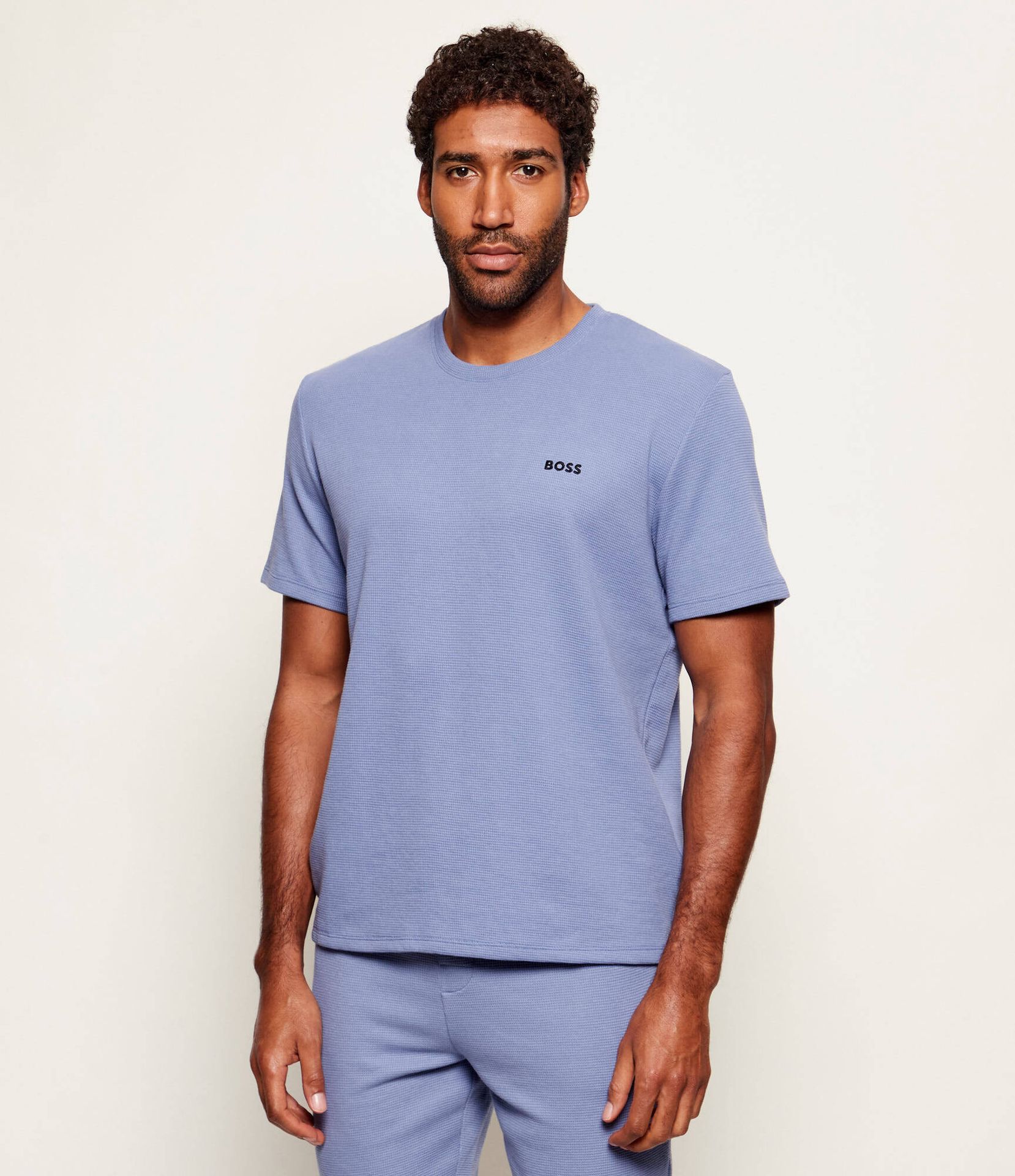 BOSS BLACK Góra od piżamy Waffle Regular Fit
