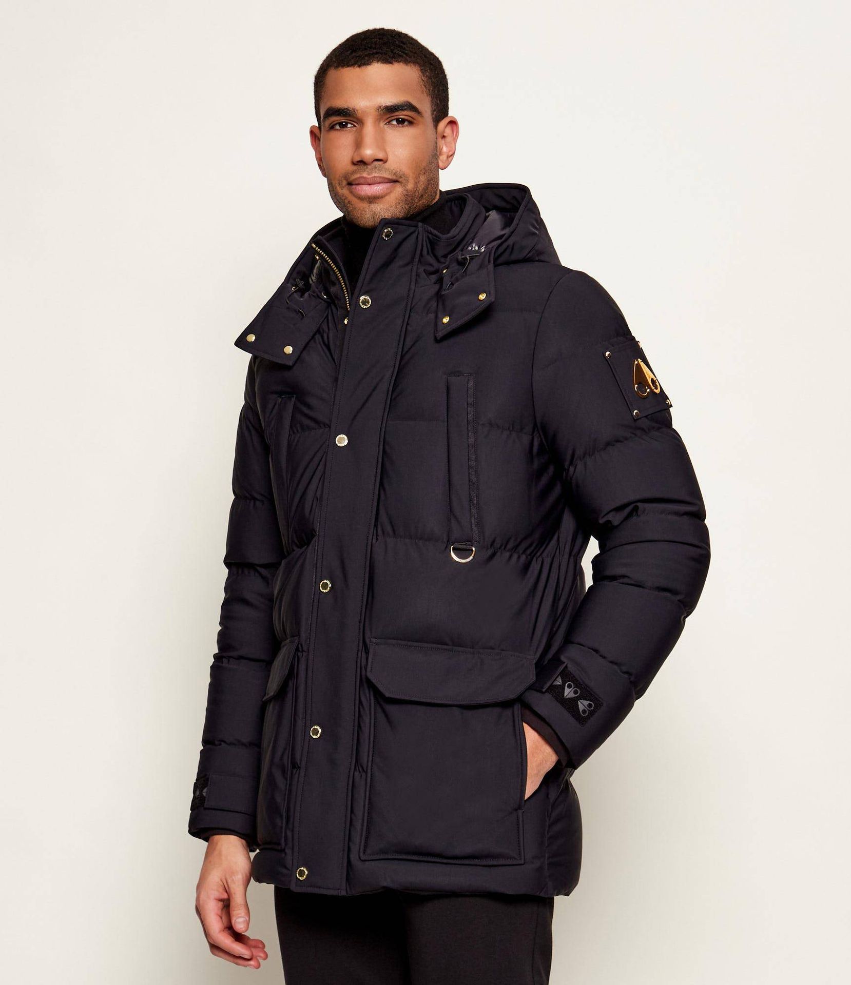 Moose Knuckles Puchowa kurtka VALLEYFIELD GOLD Regular Fit