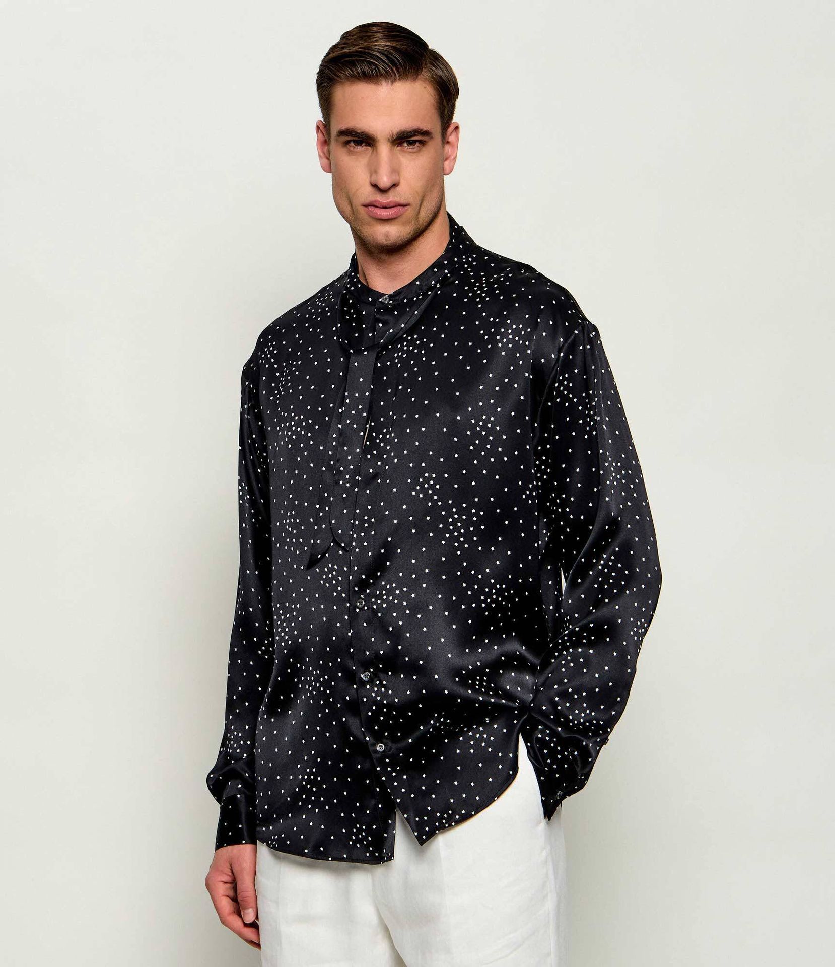 Dsquared2 Jedwabna koszula Loose fit