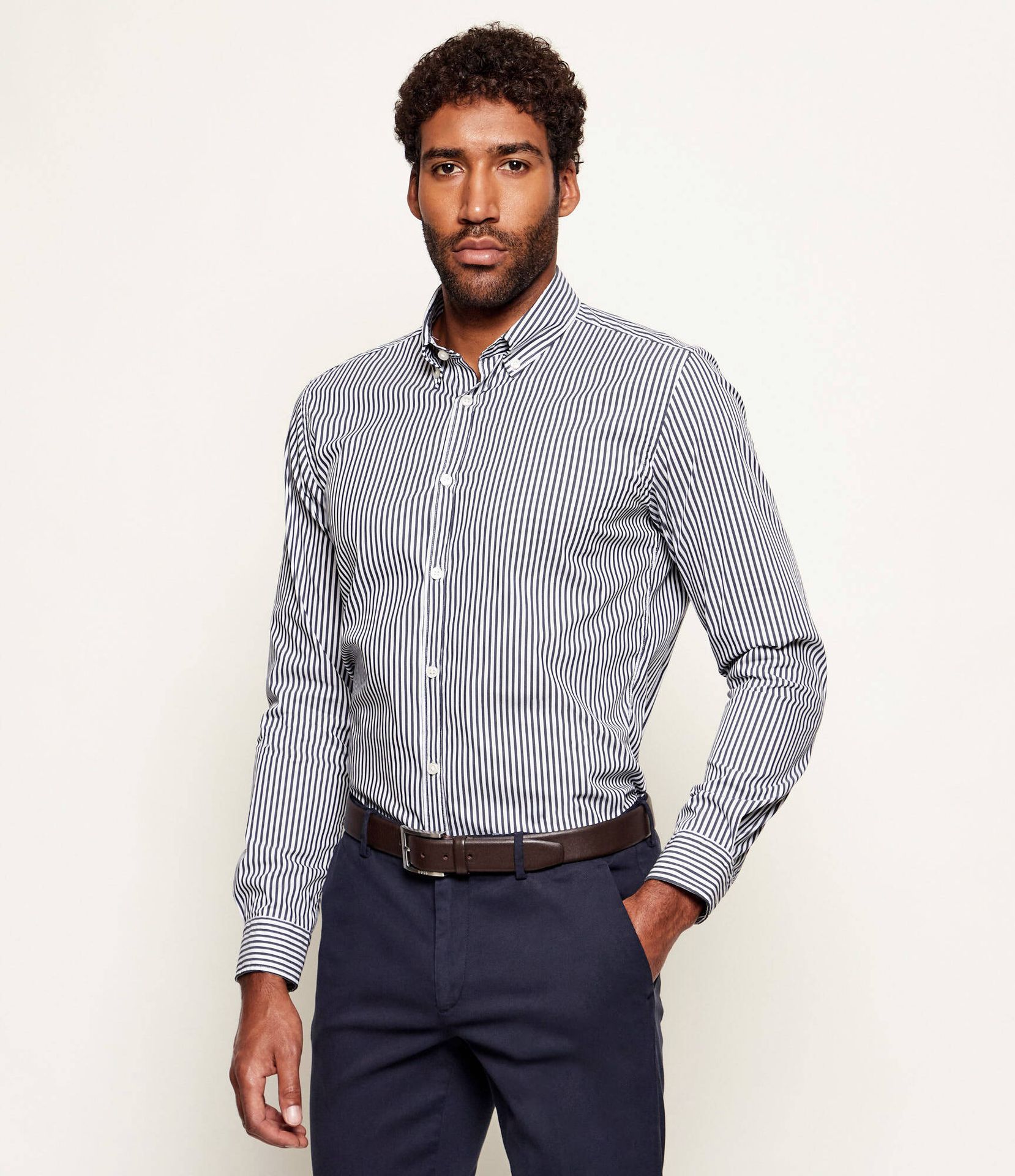 BOSS BLACK Koszula H-ROAN-BD-E-C1-261 Slim Fit stretch
