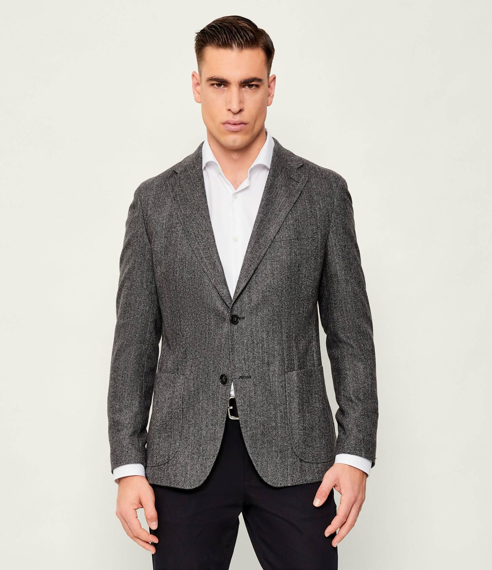 Windsor Wełniana marynarka 13 Giro Slim Fit z dodatkiem kaszmiru