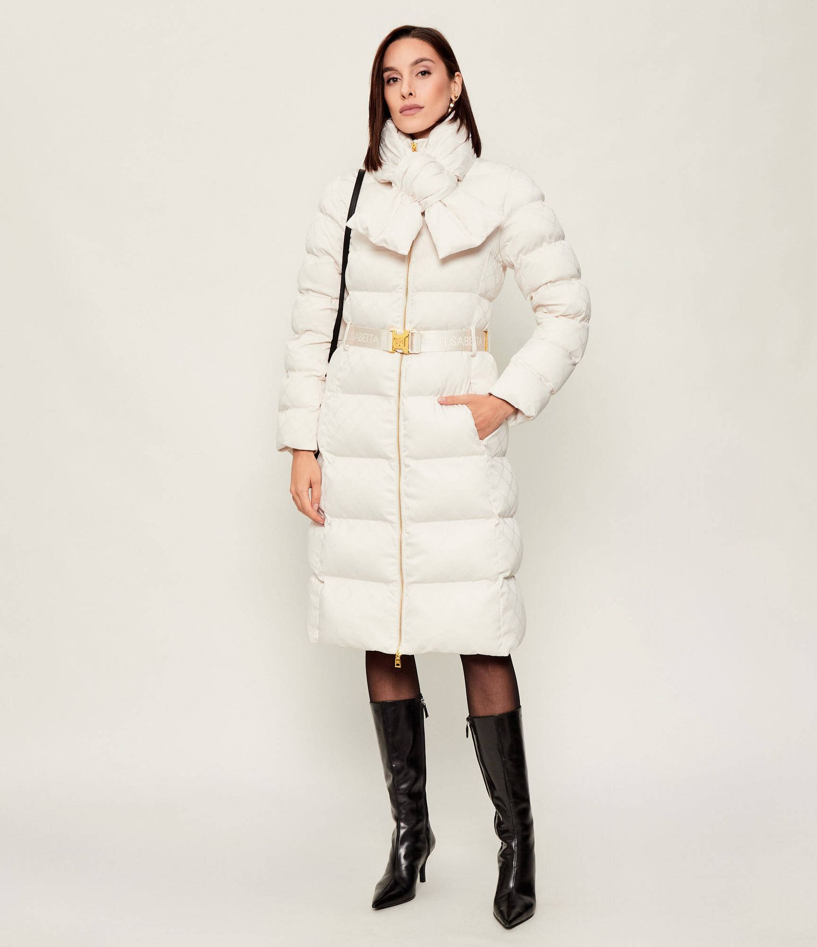 Elisabetta Franchi Płaszcz + szal