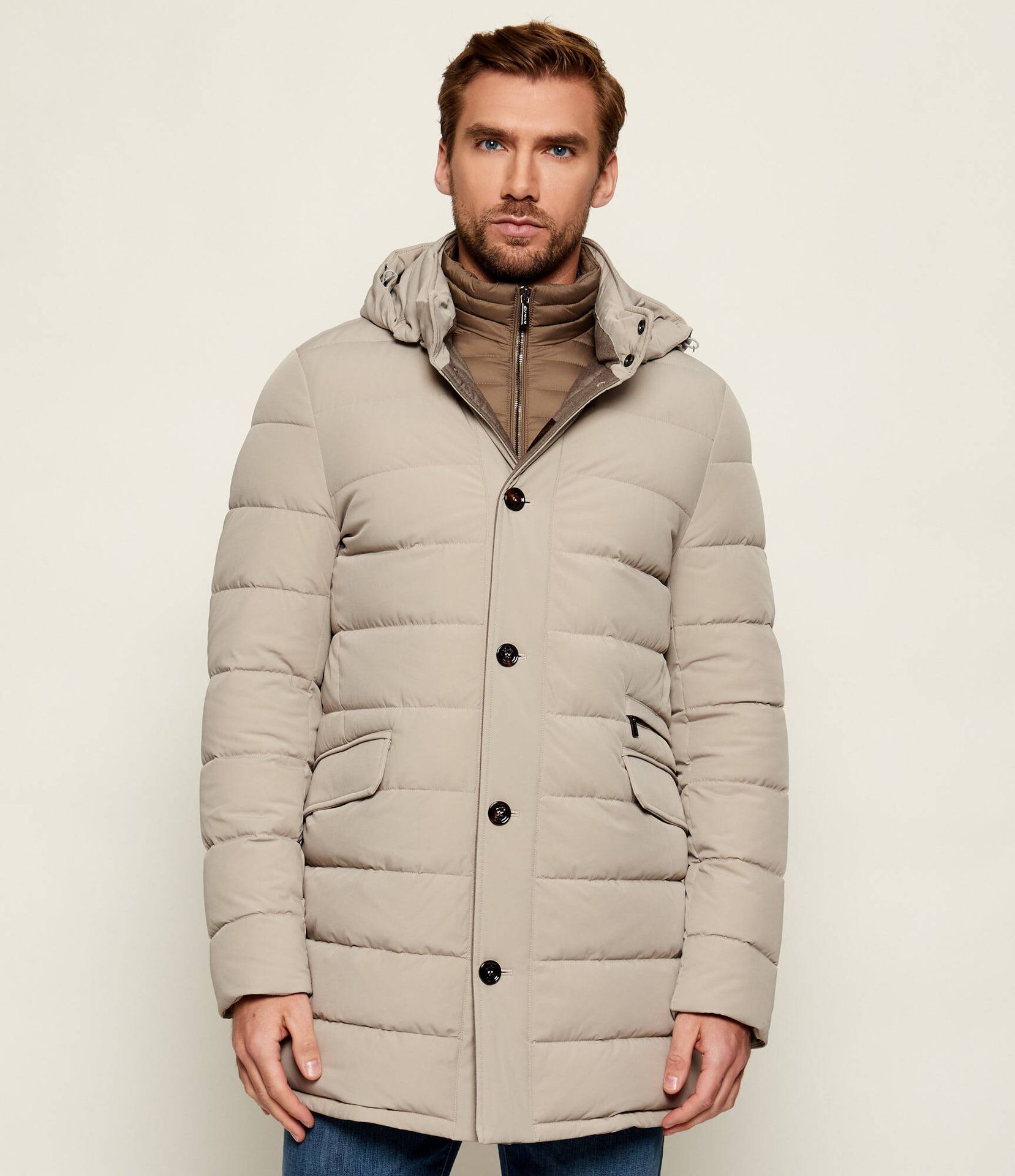 MooRER Puchowa kurtka 2w1 CALANDRI-KN Regular Fit