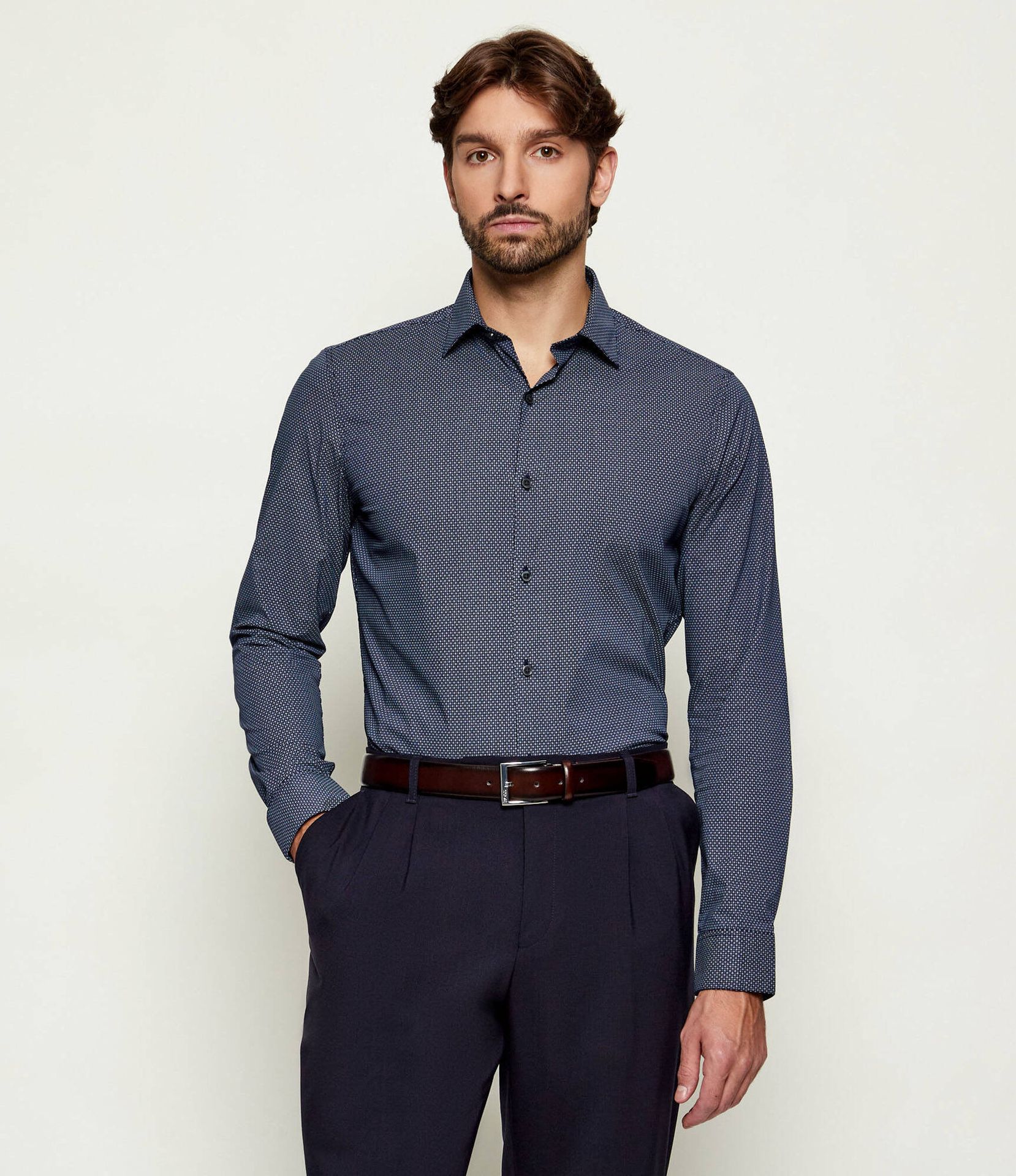 Calvin Klein Koszula Slim Fit stretch
