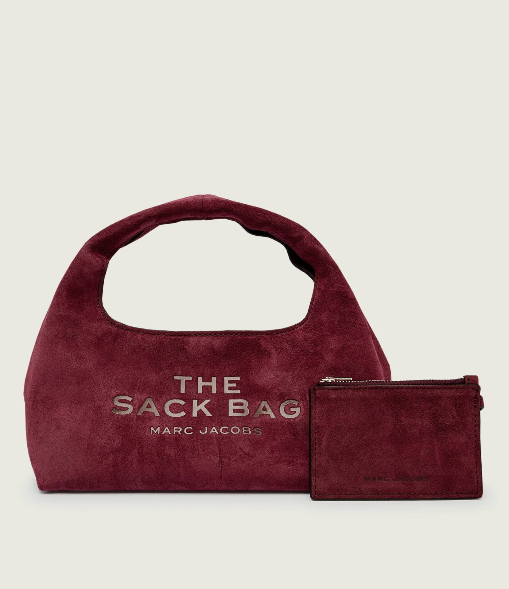 Marc Jacobs Hobo + saszetka The Mini Sack Bag zamsz