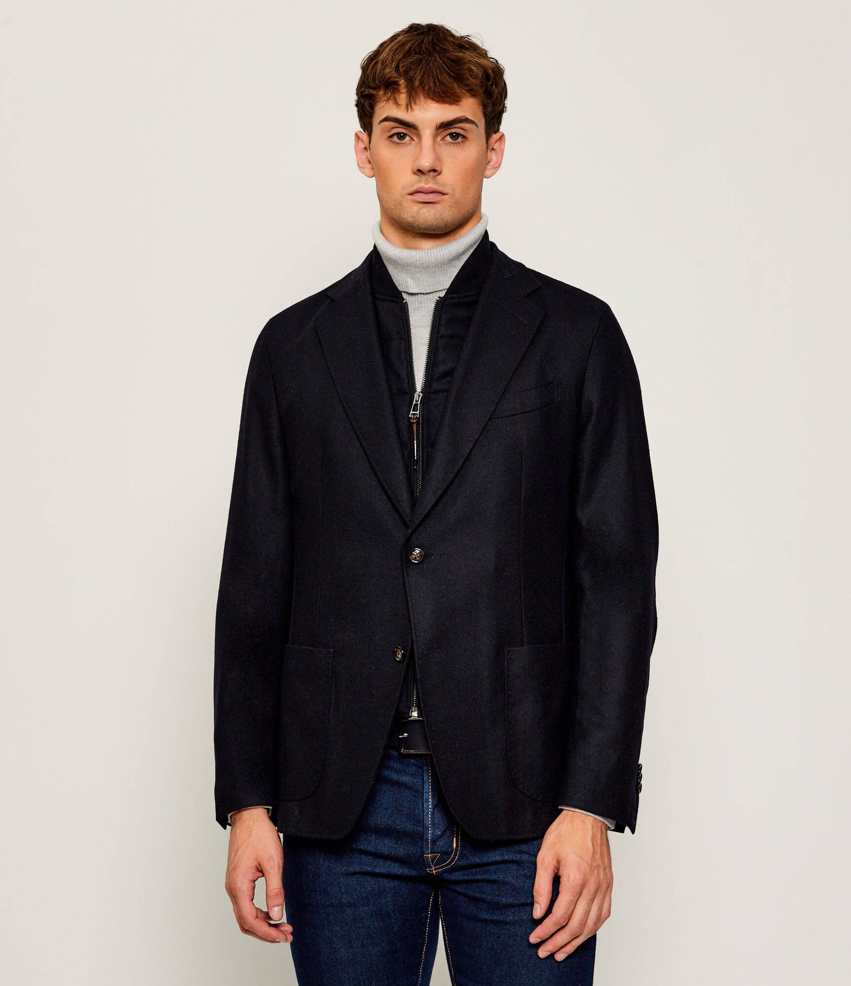 Windsor Wełniana marynarka 2w1 13 Trient Shaped fit z dodatkiem kaszmiru