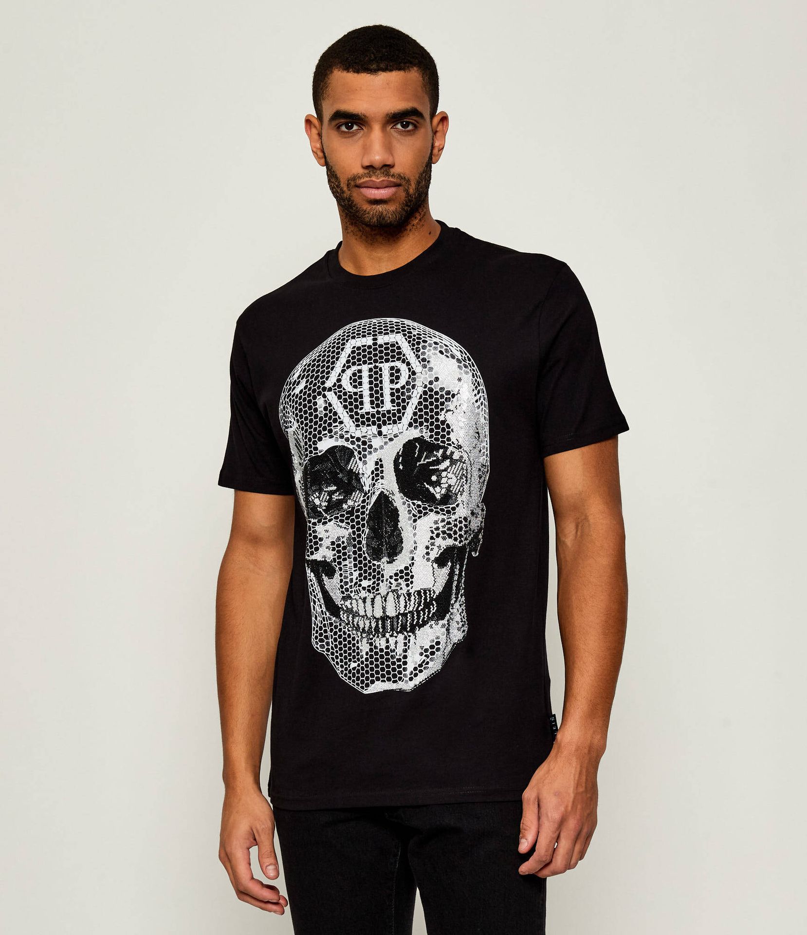 Philipp Plein T-shirt Skull Strass Regular Fit