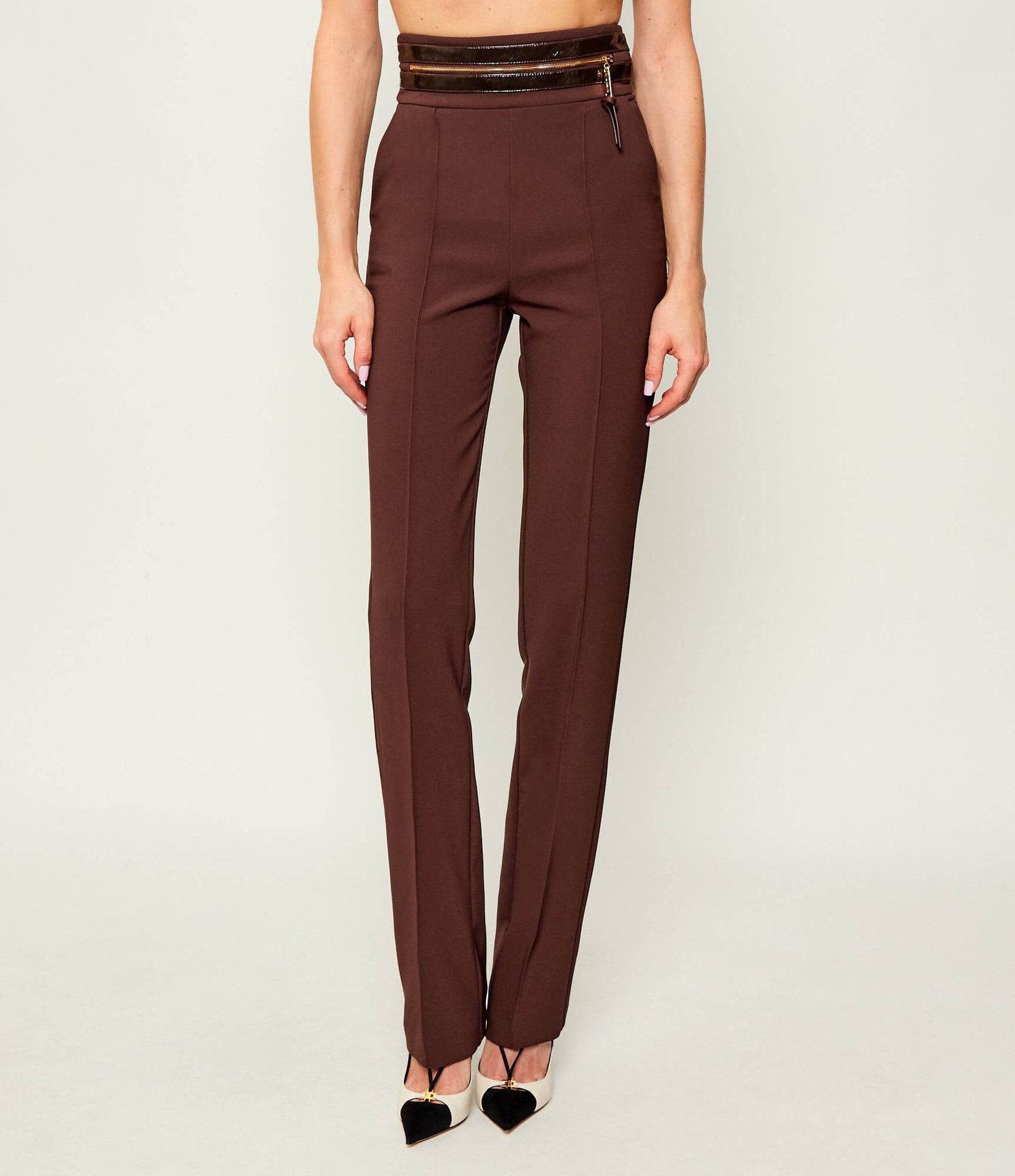 Elisabetta Franchi Spodnie Slim Fit