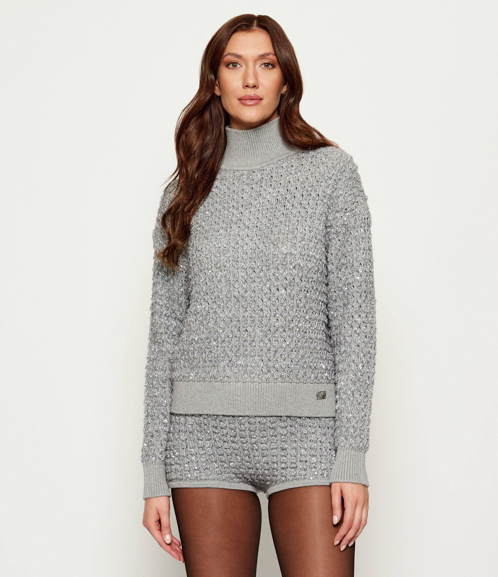 Elisabetta Franchi Golf Regular Fit z dodatkiem wełny