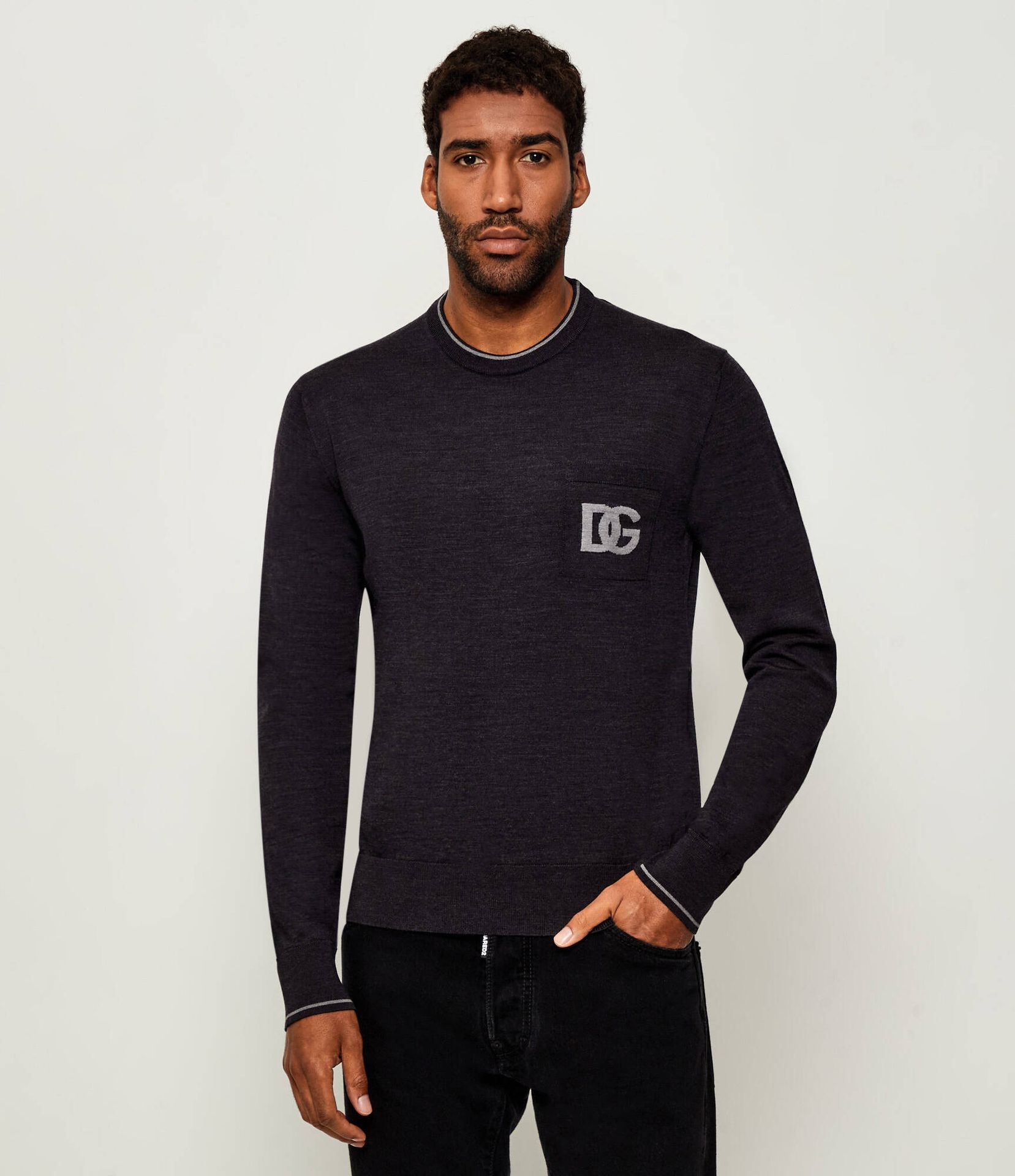 Dolce & Gabbana Wełniany sweter Slim Fit