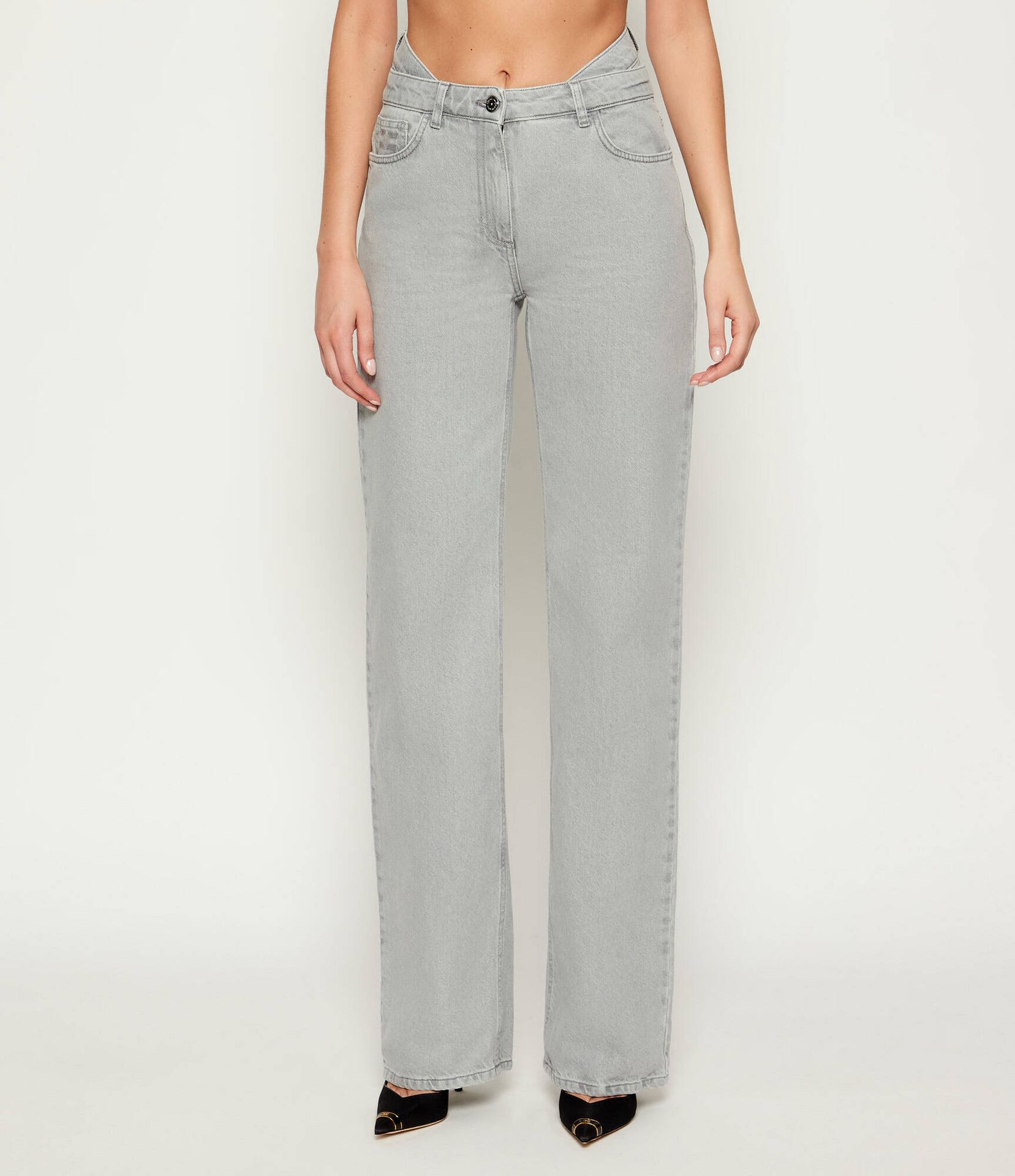 Elisabetta Franchi Jeansy flare fit