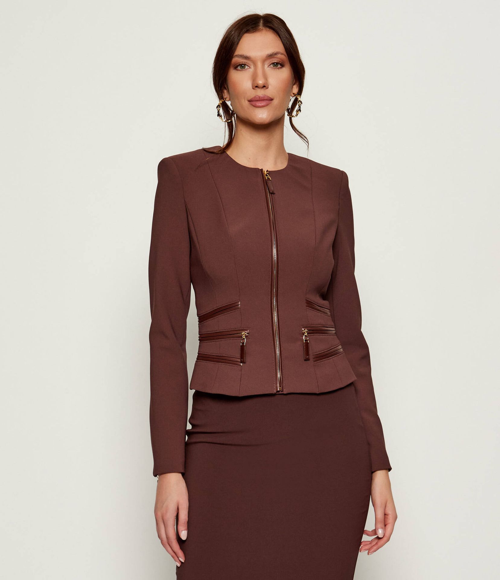 Elisabetta Franchi Żakiet Slim Fit