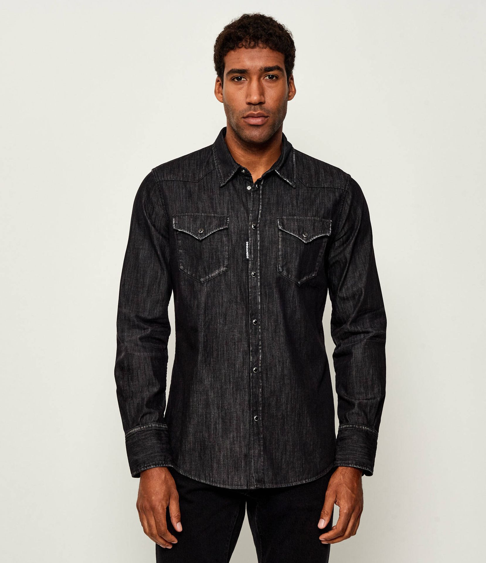 Dsquared2 Jeansowa koszula Classic Western Regular Fit