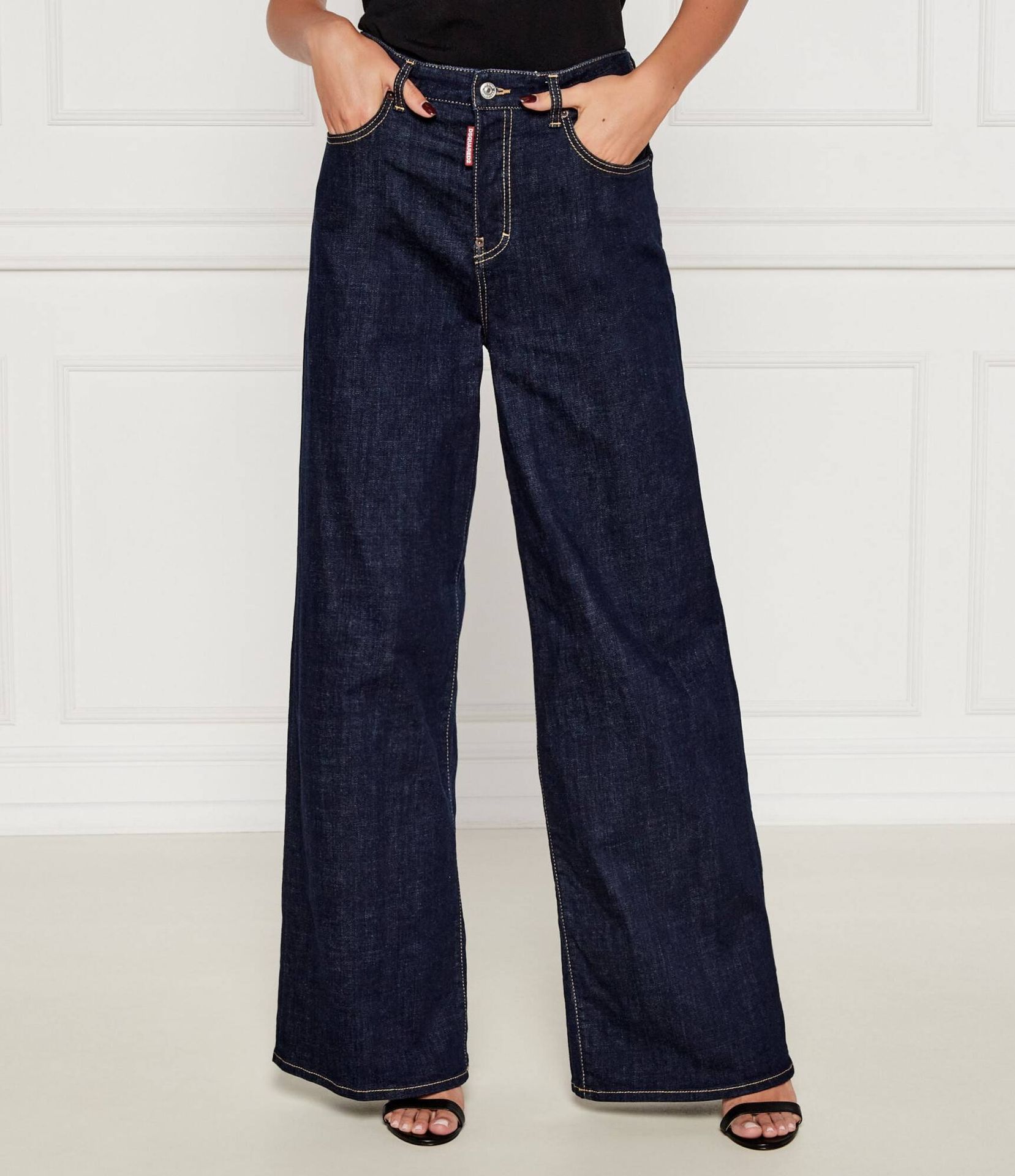 Dsquared2 Jeansy Traveller Jean flare fit high waist