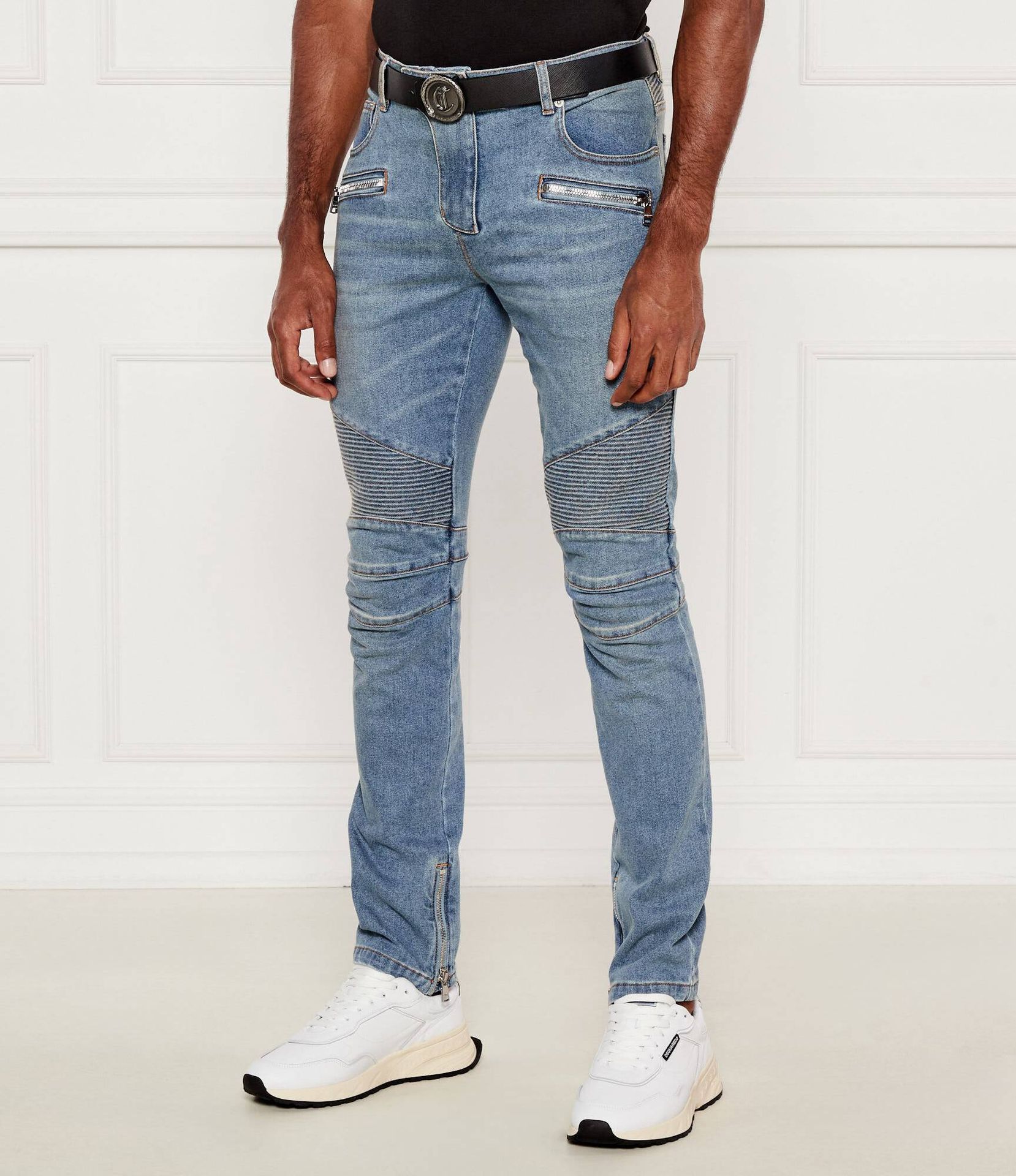 Balmain Jeansy BIKER Slim Fit