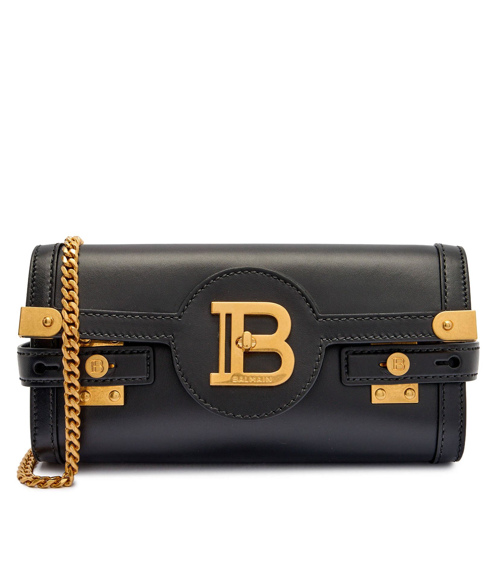 Balmain Skórzana listonoszka/kopertówka