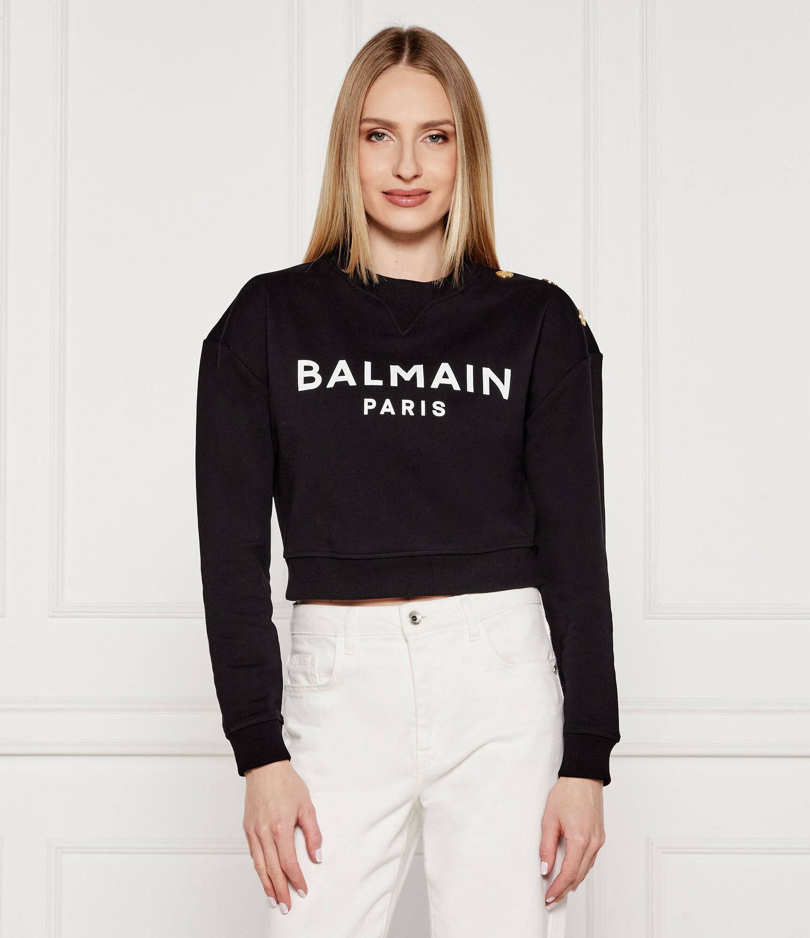 Balmain Bluza Cropped Fit