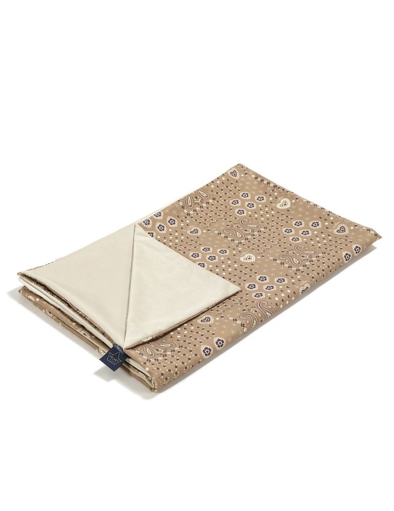 La Millou Lekki koc bawełniany velvet M 80x100 ( Bandana mocca )