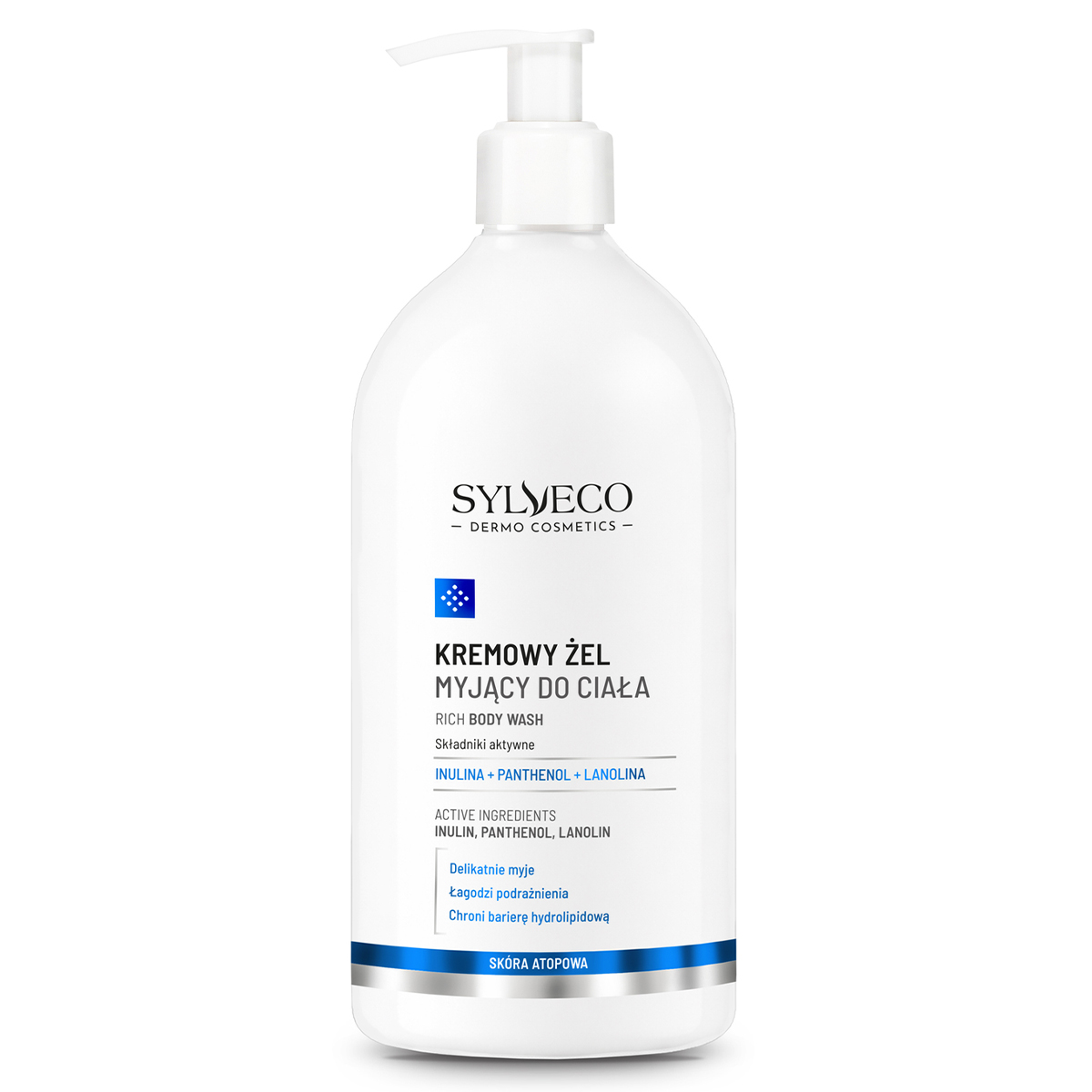 Sylveco Dermo Skóra Atopowa, kremowy żel myjący do ciała, 1000 ml