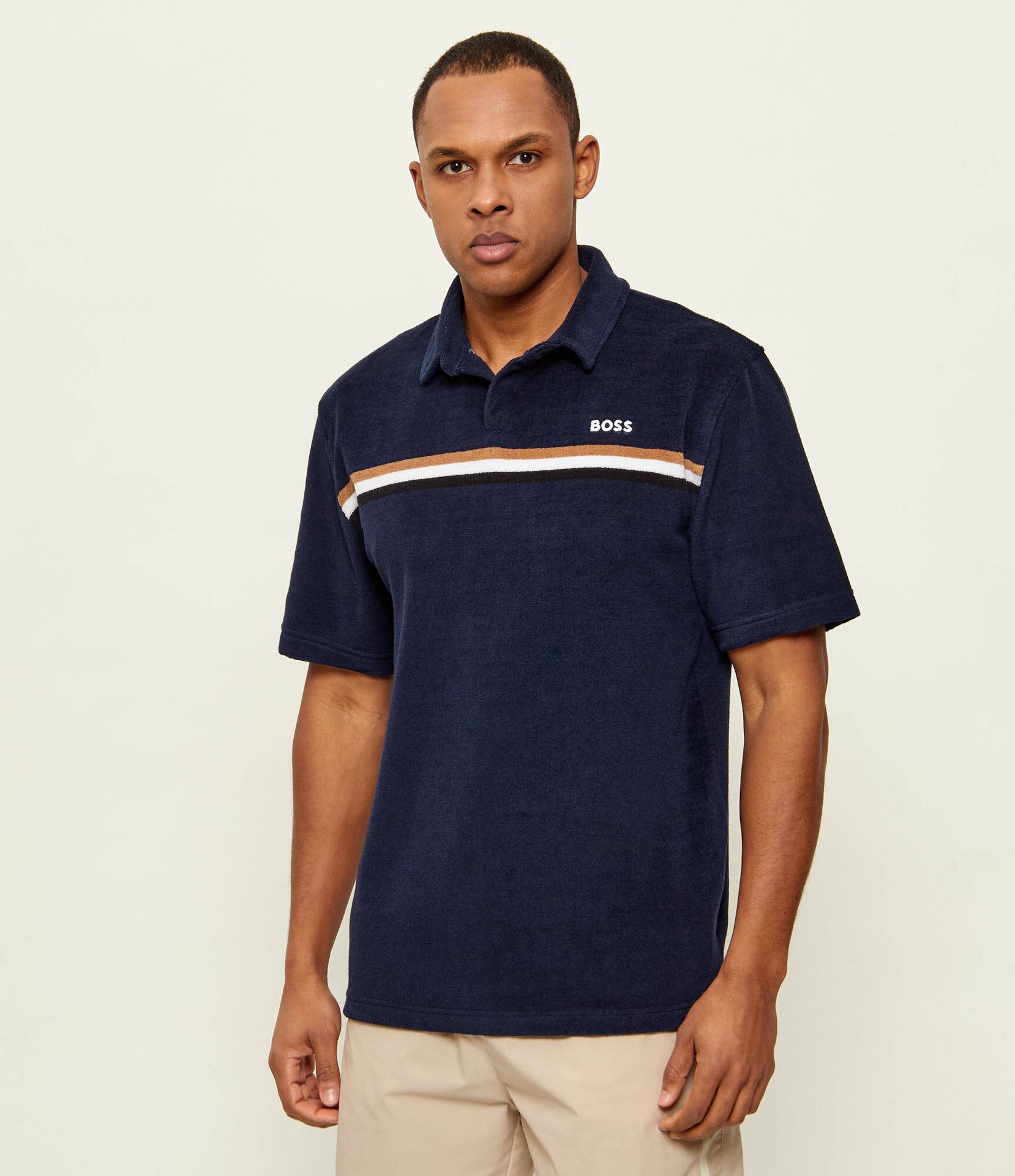 BOSS BLACK Polo Iconic Regular Fit frotté