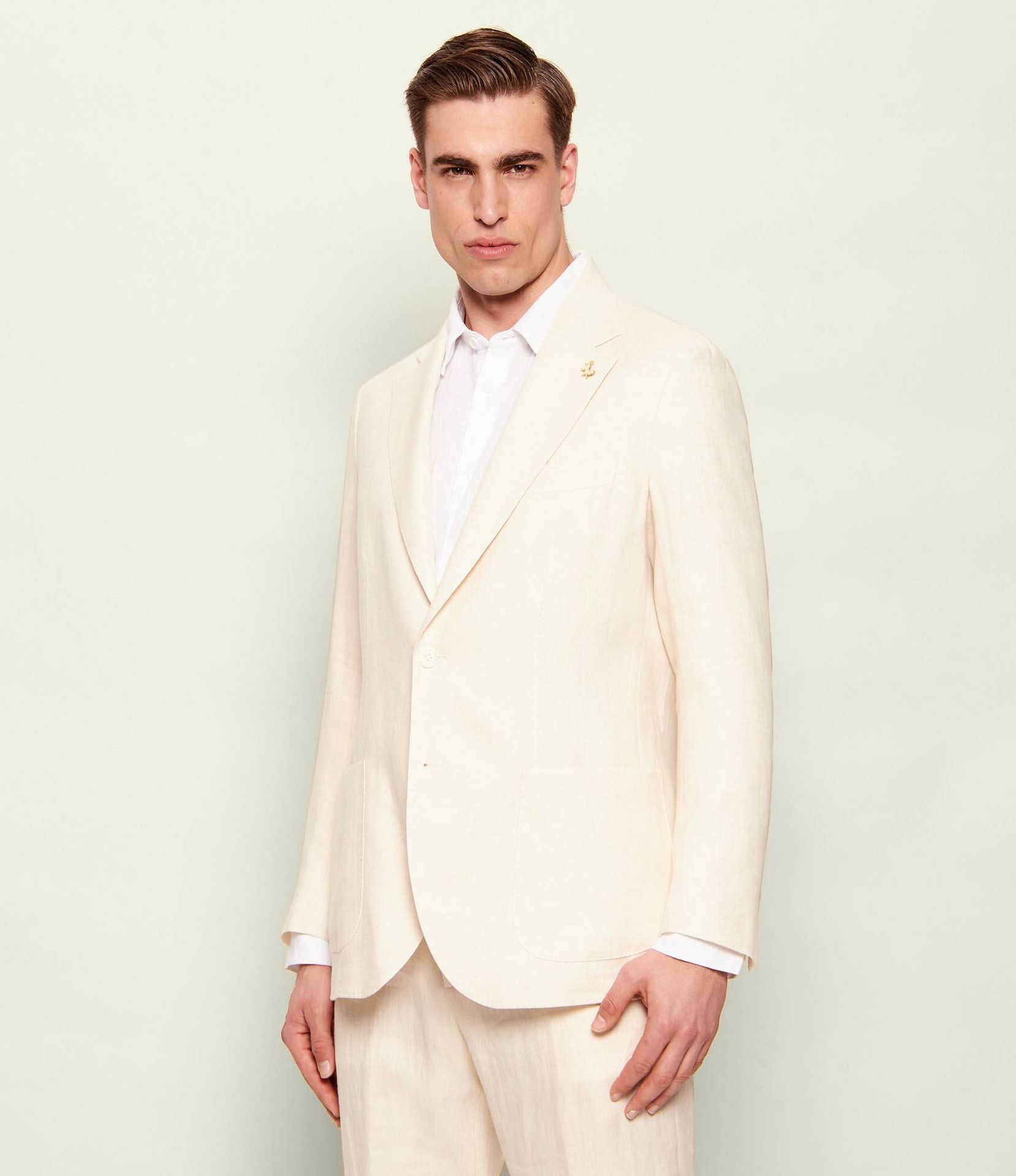 Tombolini Lniana marynarka Regular Fit