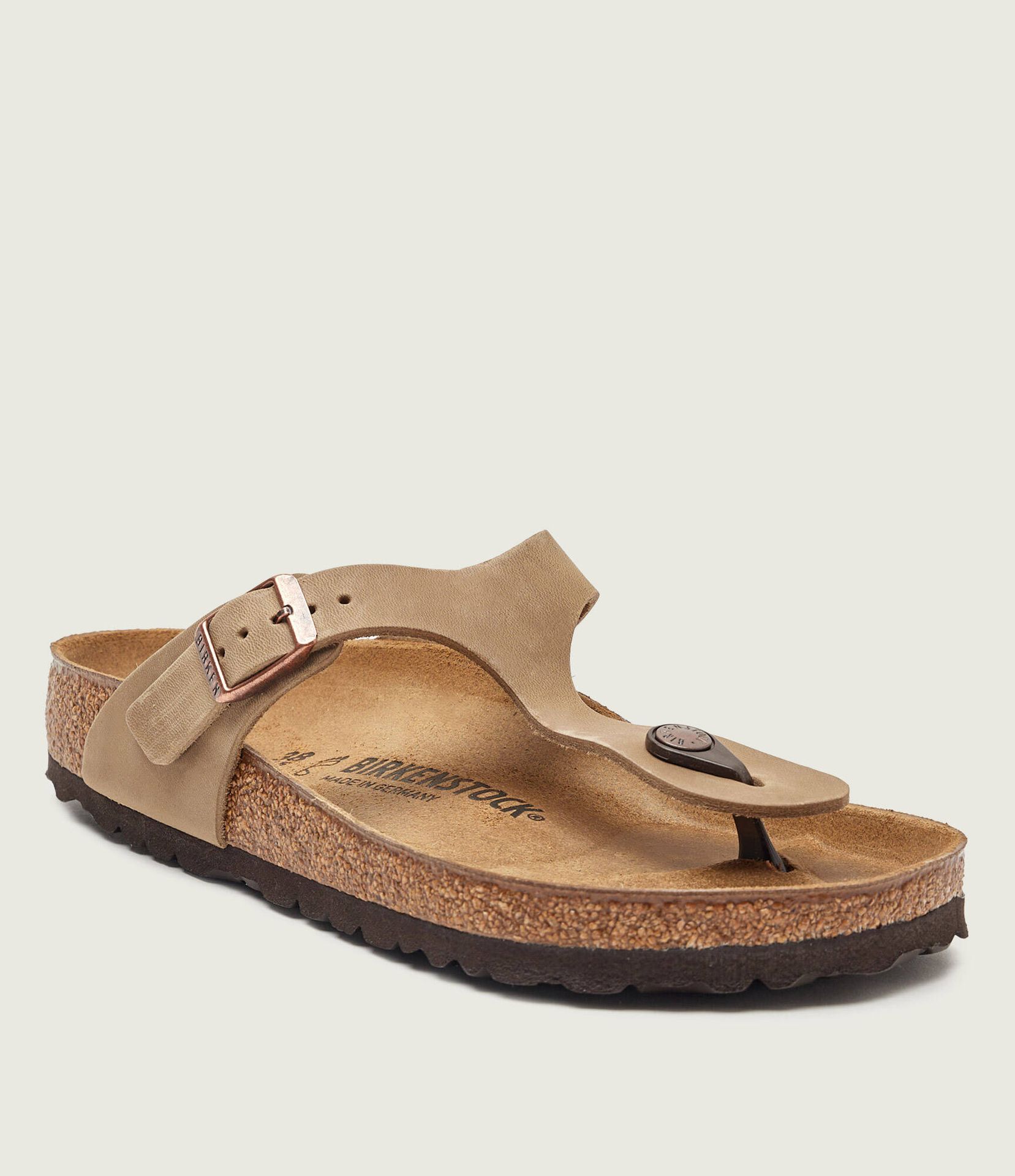 Birkenstock Skórzane japonki Gizeh LEOI regular fit