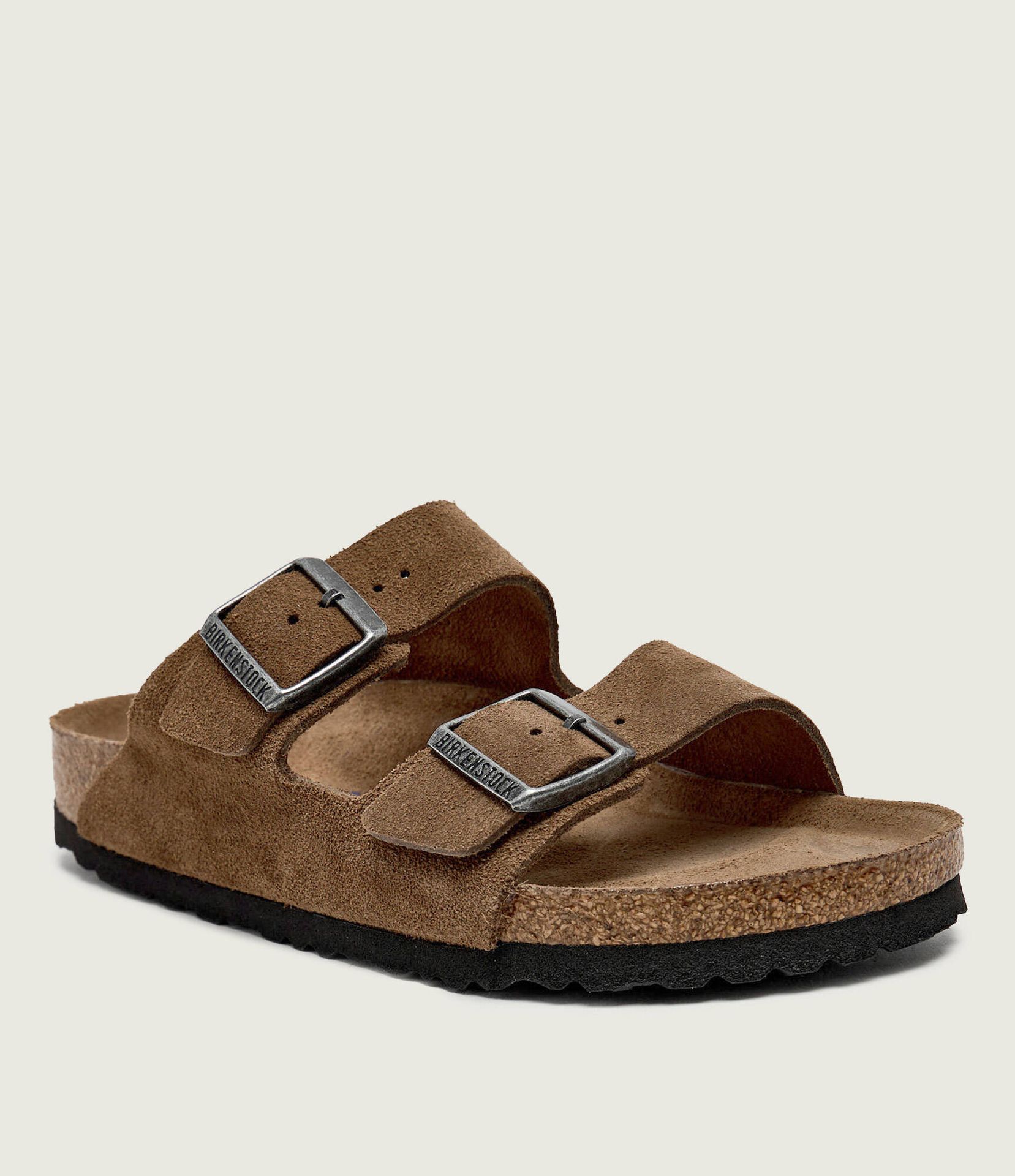 Birkenstock Klapki Arizona SFB LEVE zamsz narrow fit