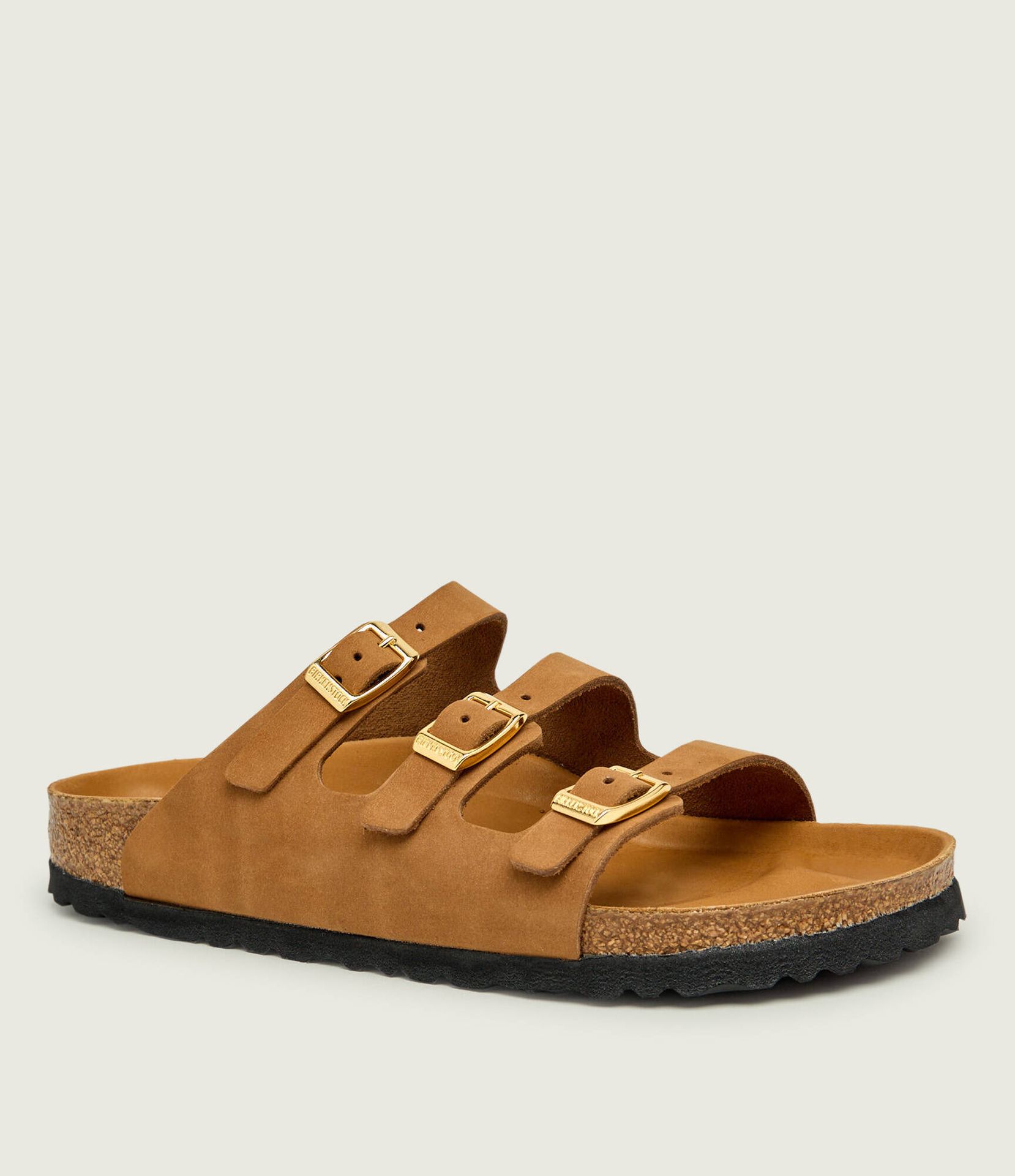 Birkenstock Skórzane klapki Florida Fresh narrow fit